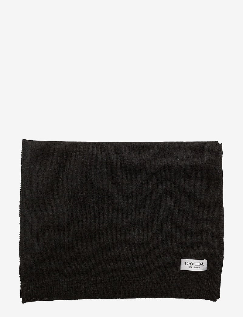 Davida Cashmere - Rectangular Scarf - cashmere - black - 2