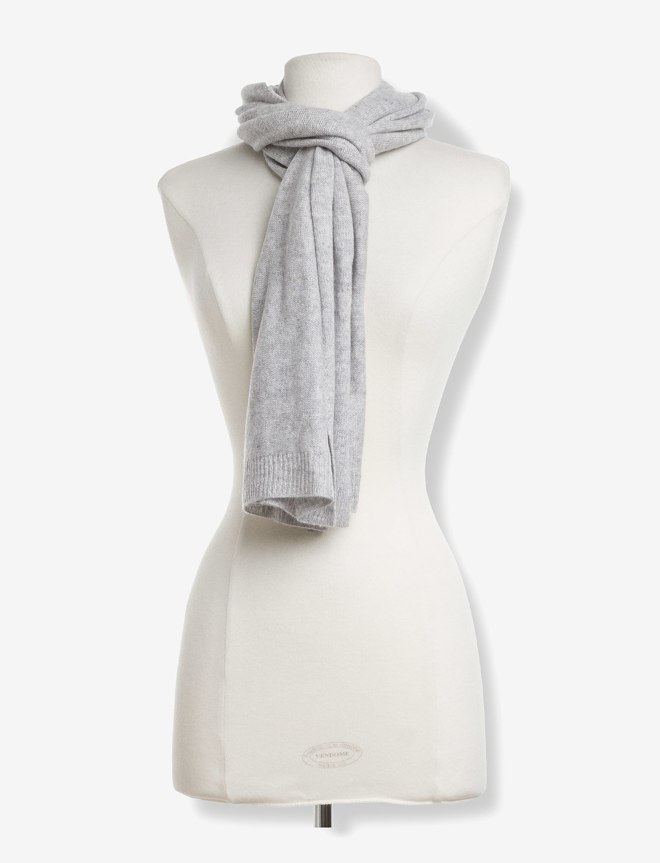 Davida Cashmere - Rectangular Scarf - accessoires - light grey - 1
