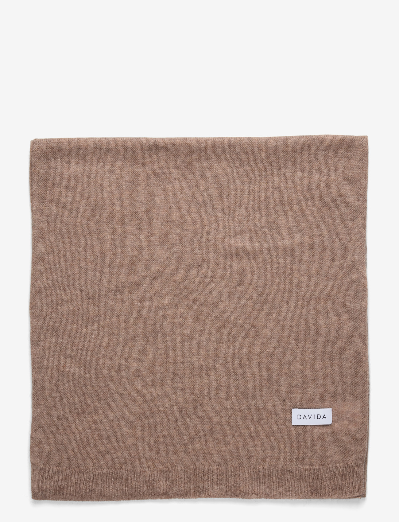 Davida Cashmere - Rectangular Scarf - aksessuaarid - mink - 1