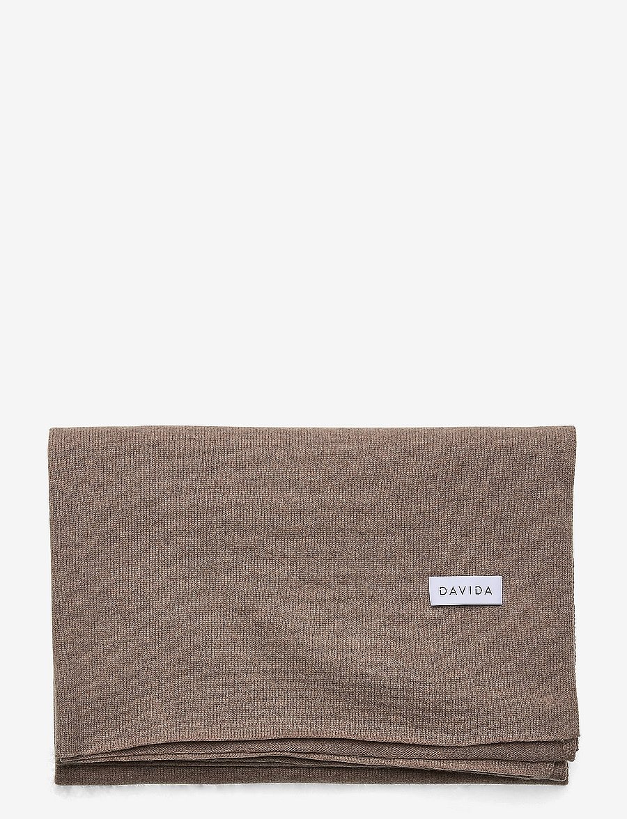 Davida Cashmere - big classic scarf - cashmere - mink - 2