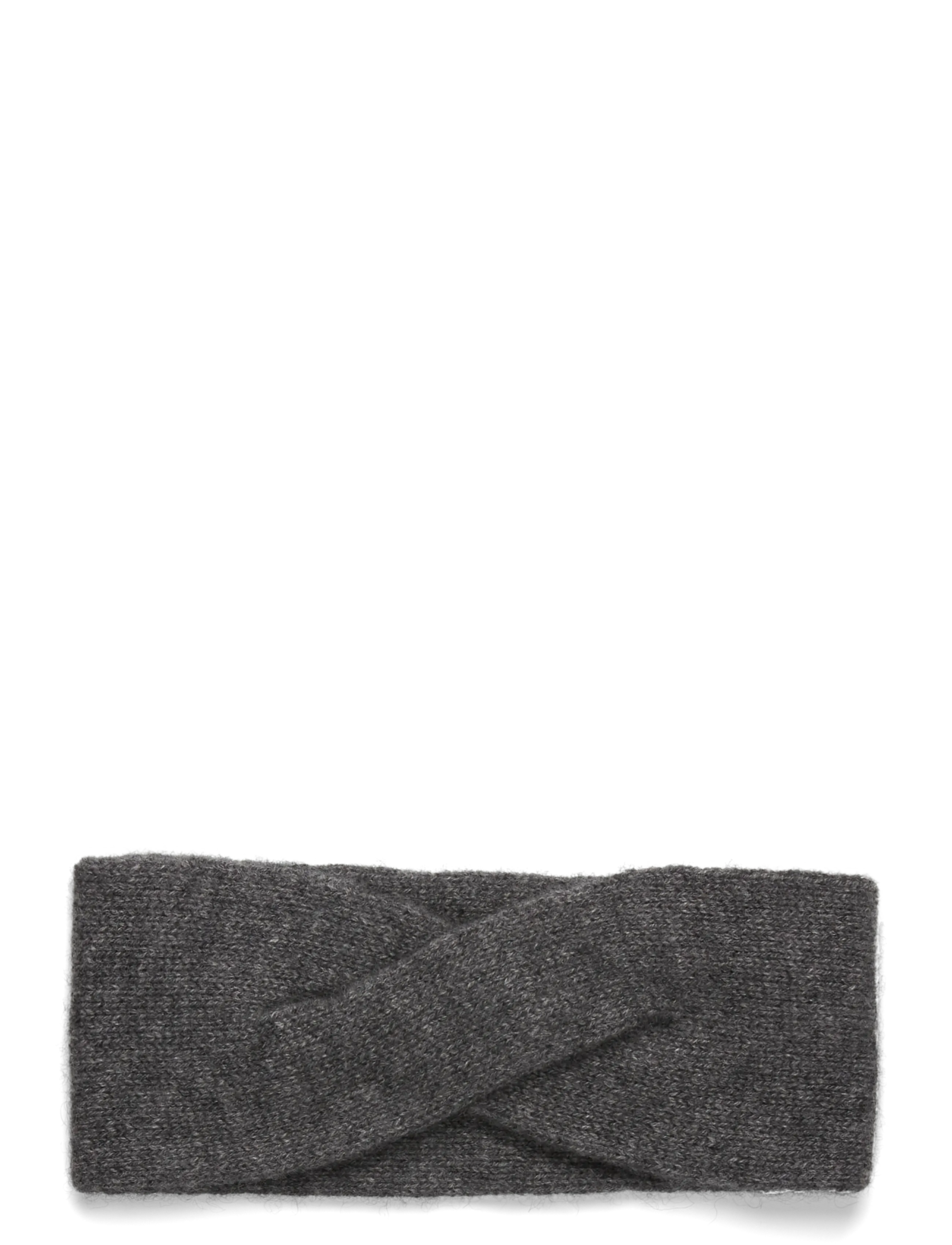 Davida Cashmere Wrap Headband - Cashmere - DARK GREY / grey