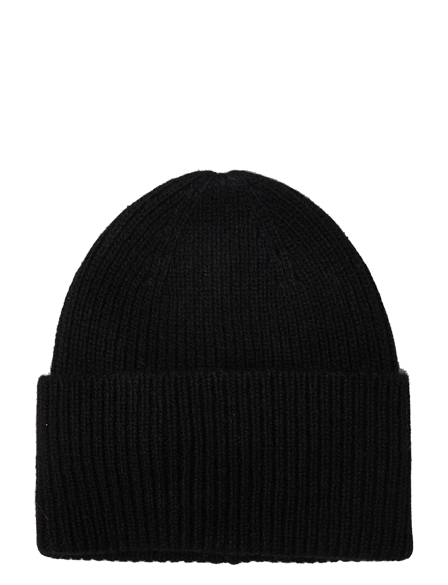 Davida Cashmere - fold rib cap - kašmiir - black - 1