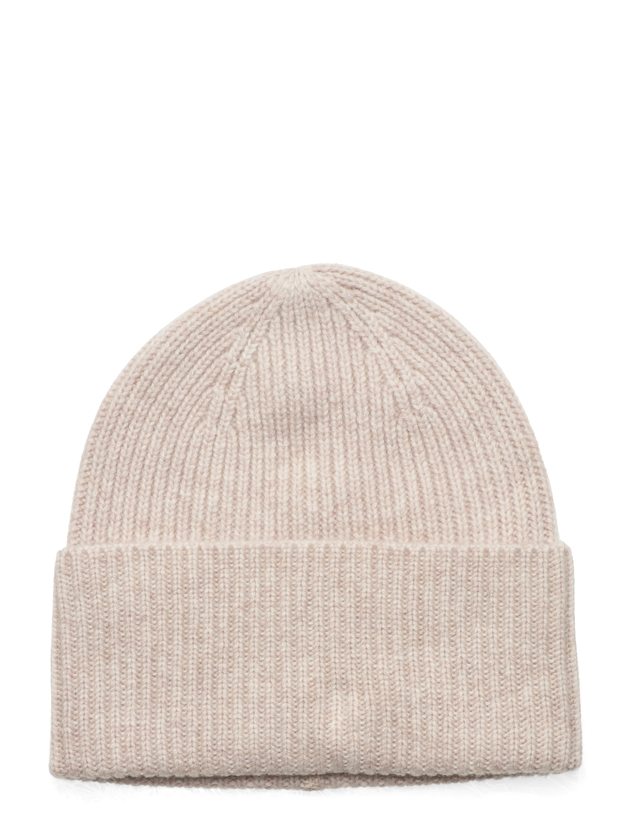 Davida Cashmere Fold Rib Cap - Cashmere - LIGHT BEIGE / beige