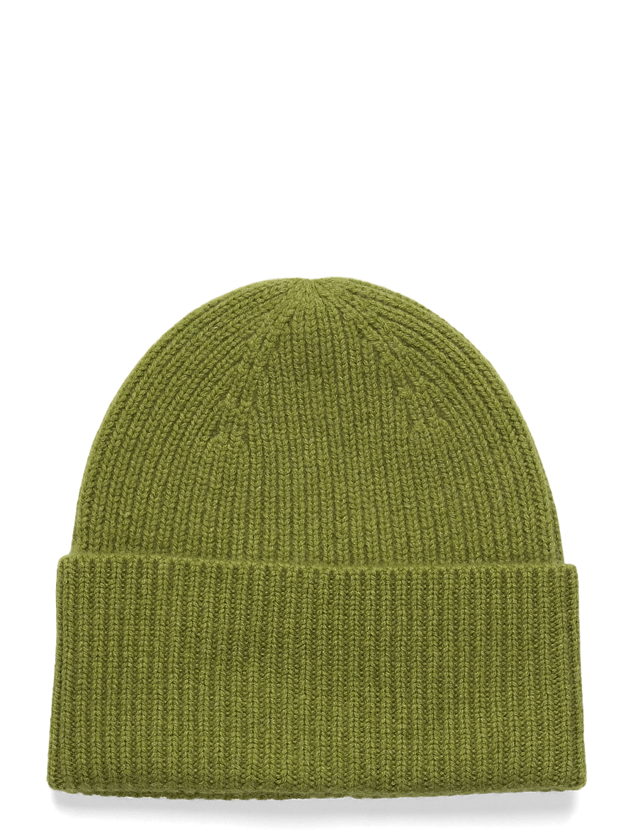 Davida Cashmere - fold rib cap - kašmiir - moss green - 0