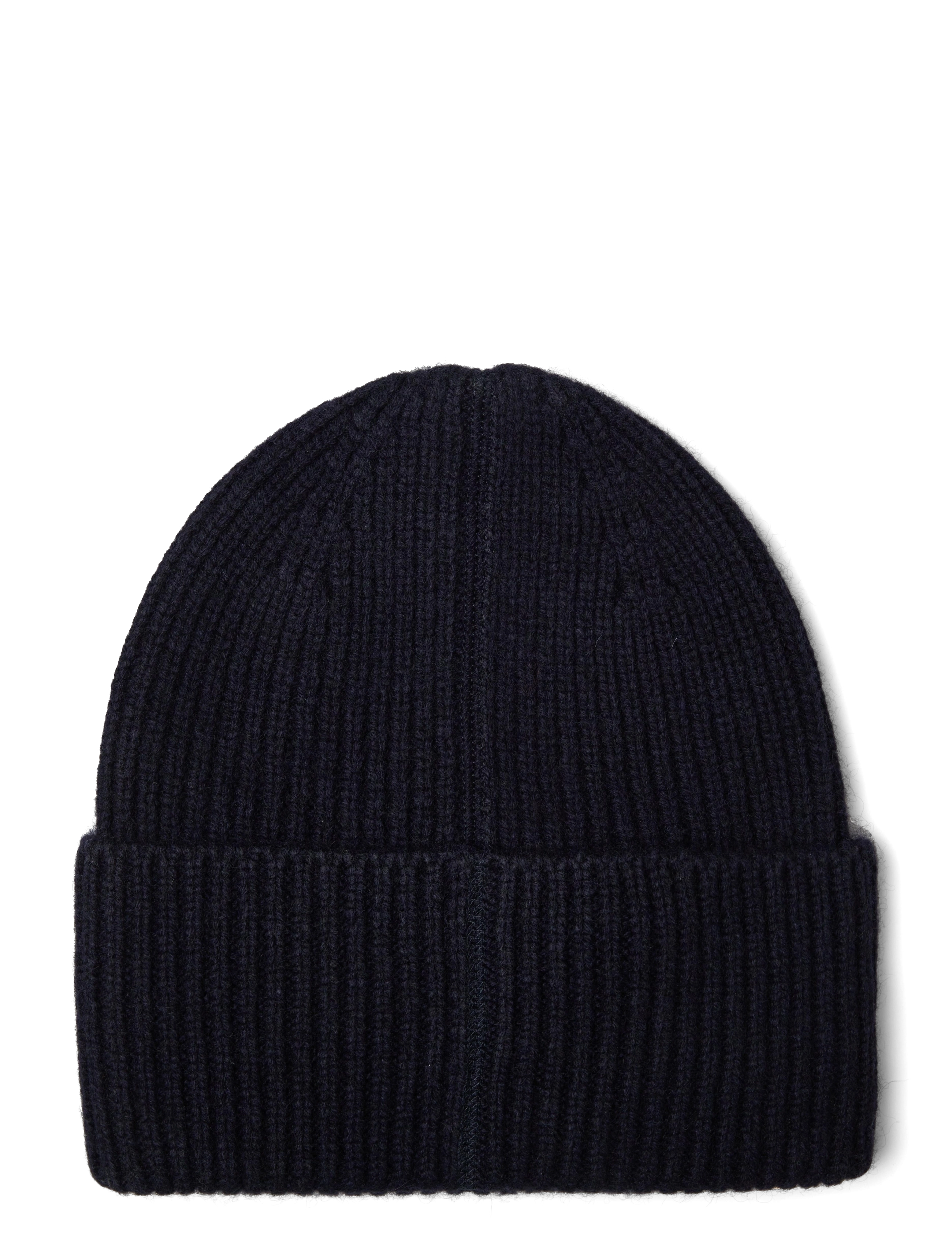 Davida Cashmere - Fold Rib Cap - kashmir - navy - 1