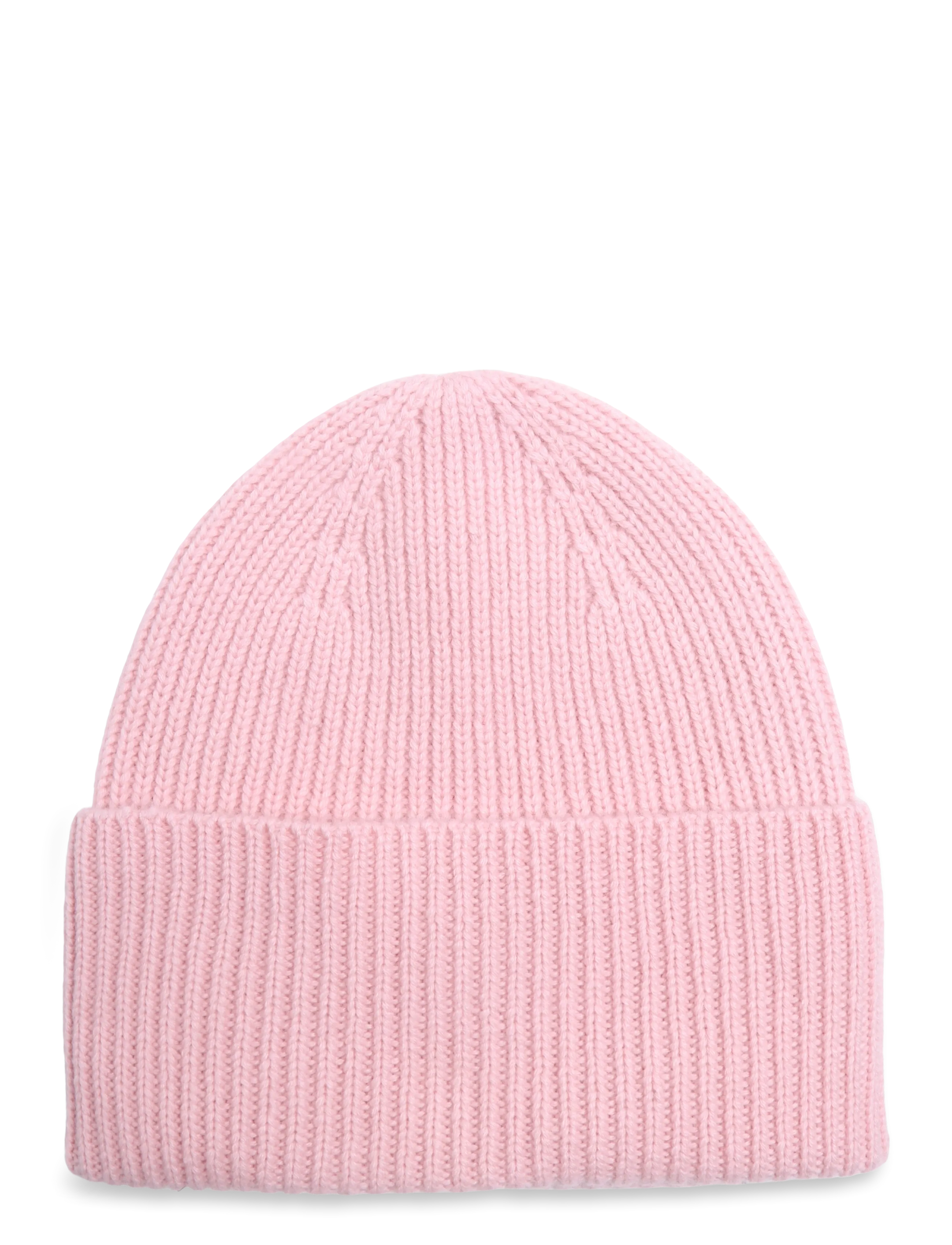 Davida Cashmere fold rib cap - Beanies - PINK / pink/rose