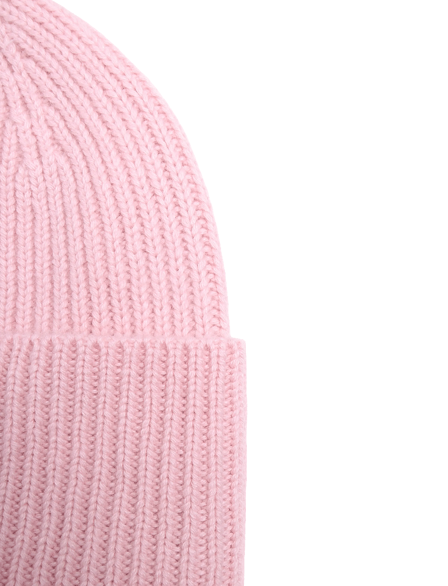 Davida Cashmere - fold rib cap - cashmere - pink - 2
