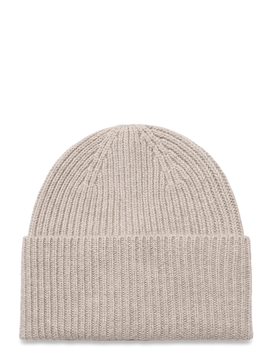 Davida Cashmere - fold rib cap - cashmere - sand - 0