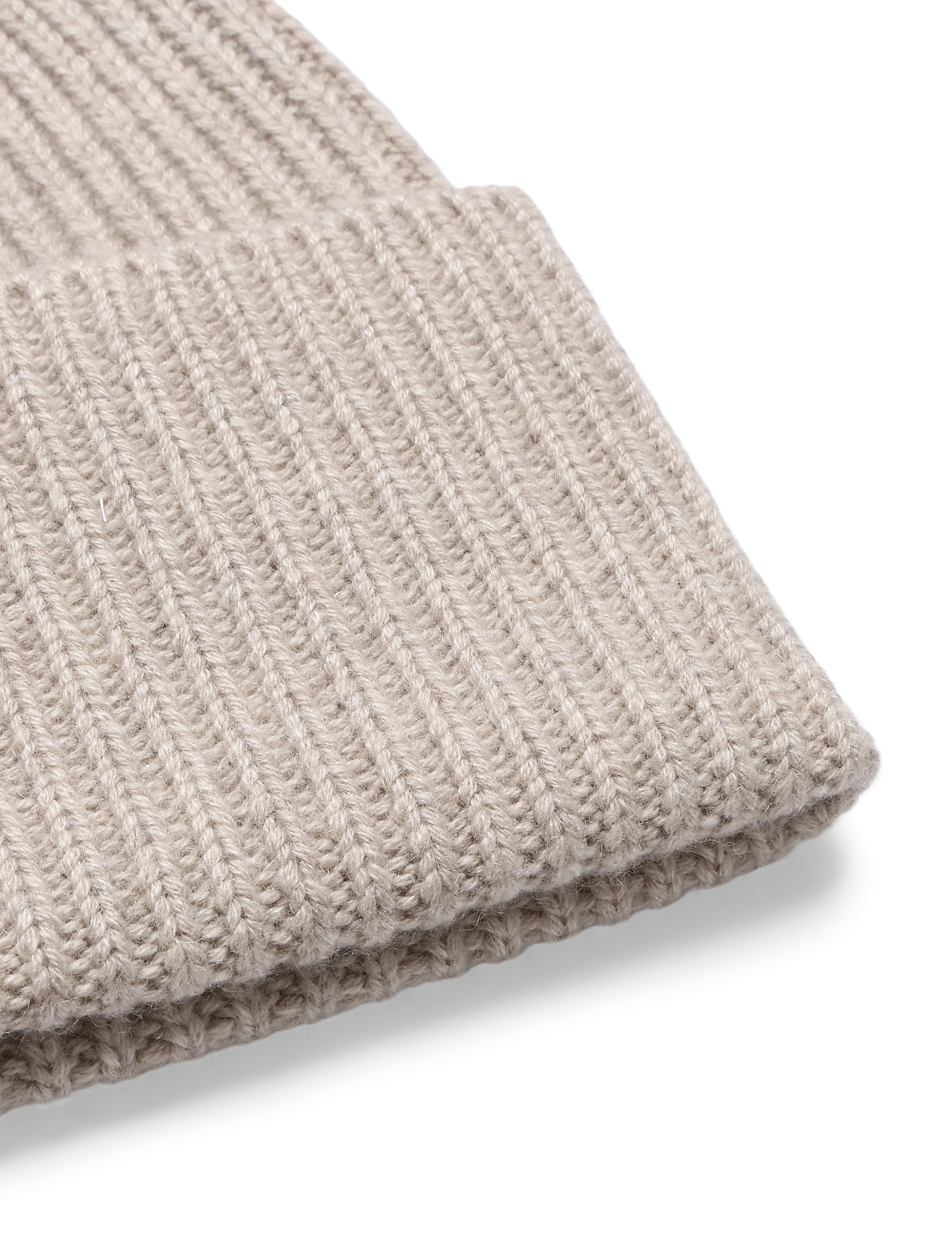 Davida Cashmere - fold rib cap - cashmere - sand - 2