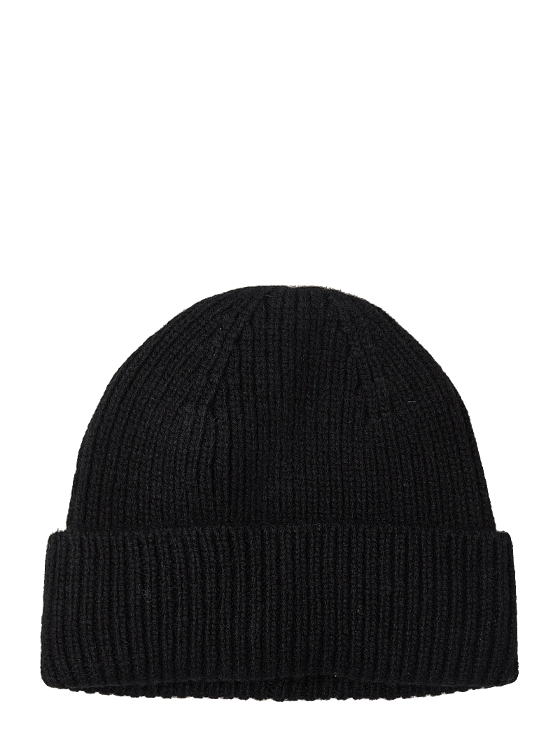 Davida Cashmere - Short Rib Fold Cap - skrybėlės ir kepurės su snapeliu - black - 0