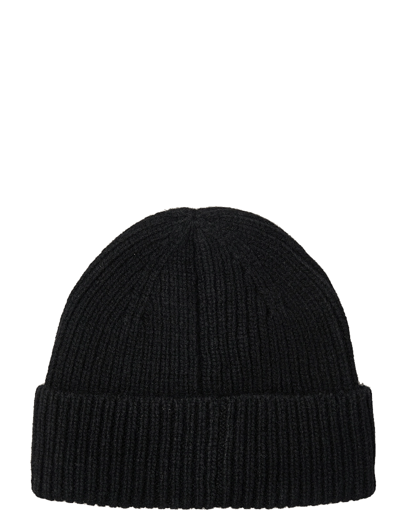Davida Cashmere - Short Rib Fold Cap - skrybėlės ir kepurės su snapeliu - black - 1