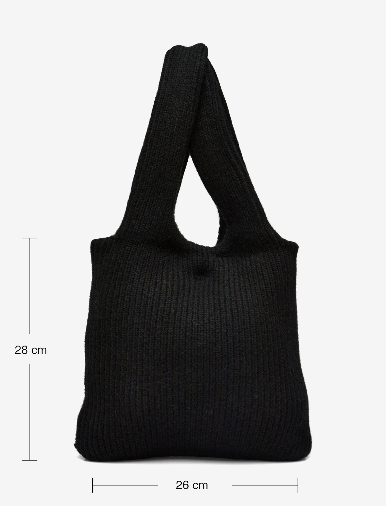 Davida Cashmere - Knitted Tote Bag - black - 4