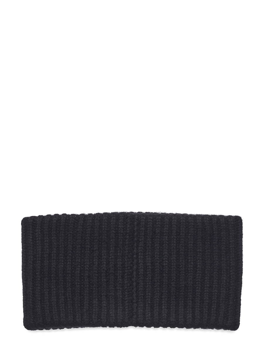 Davida Cashmere - rib headband - cashmere - black - 1
