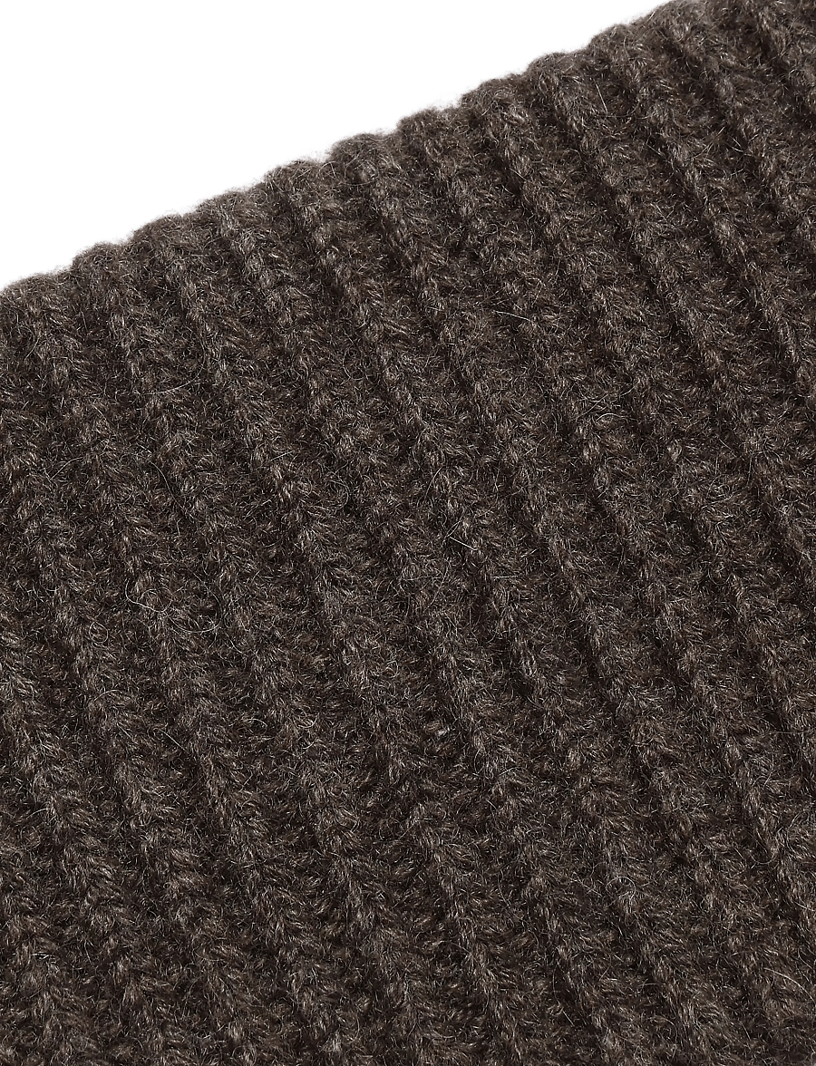 Davida Cashmere - rib headband - cashmere - cacao - 2