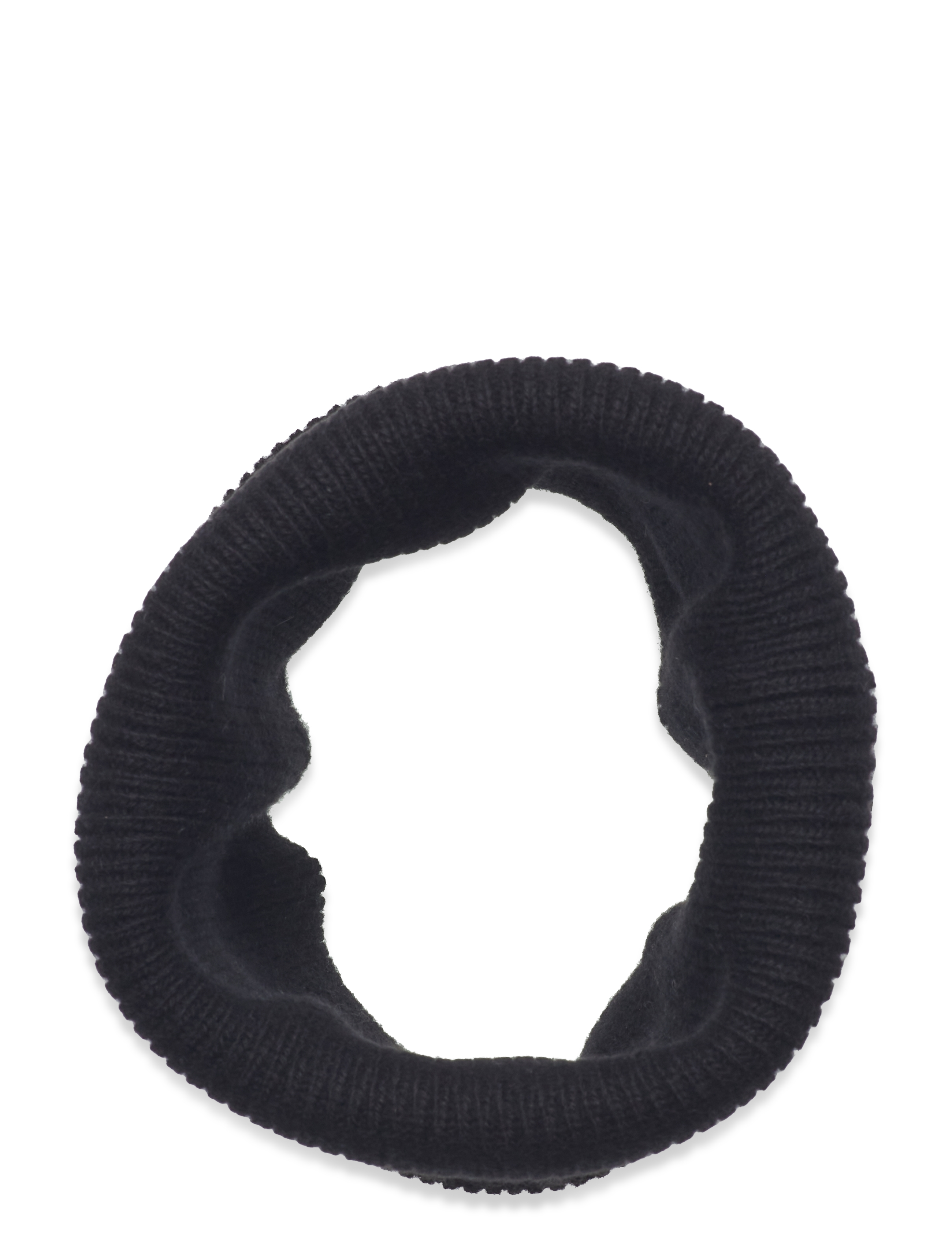 Davida Cashmere tubular scarf - Stickat - BLACK / black