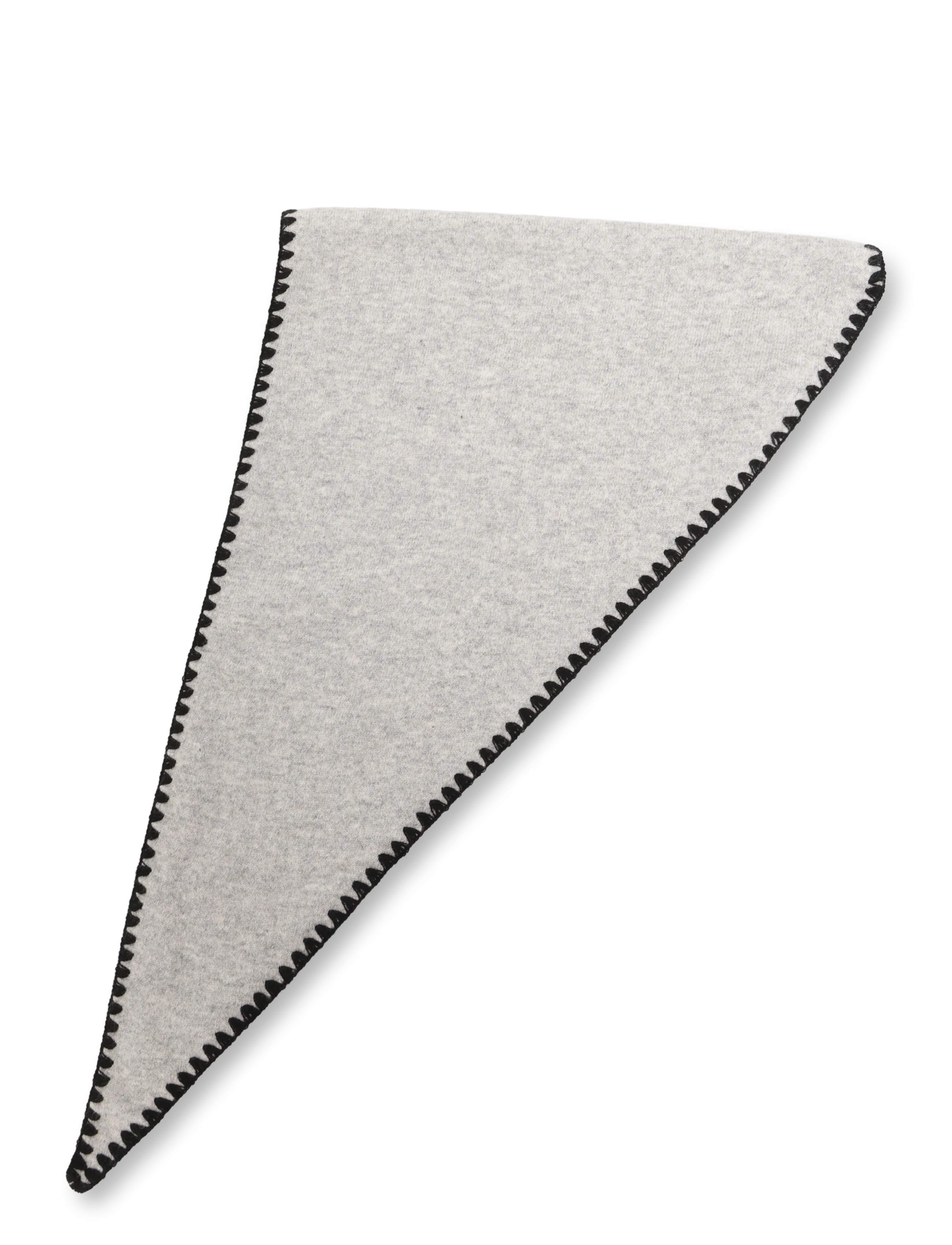 Davida Cashmere - scarf with black edge - halstørklæder - light grey - 1