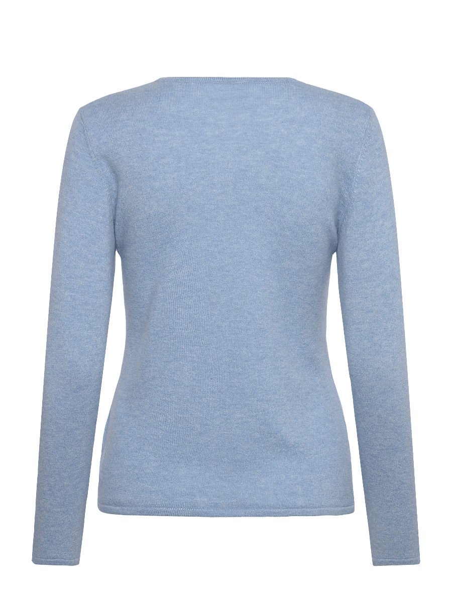 Davida Cashmere - Classic Cardigan, - kashmir - blue fog - 1
