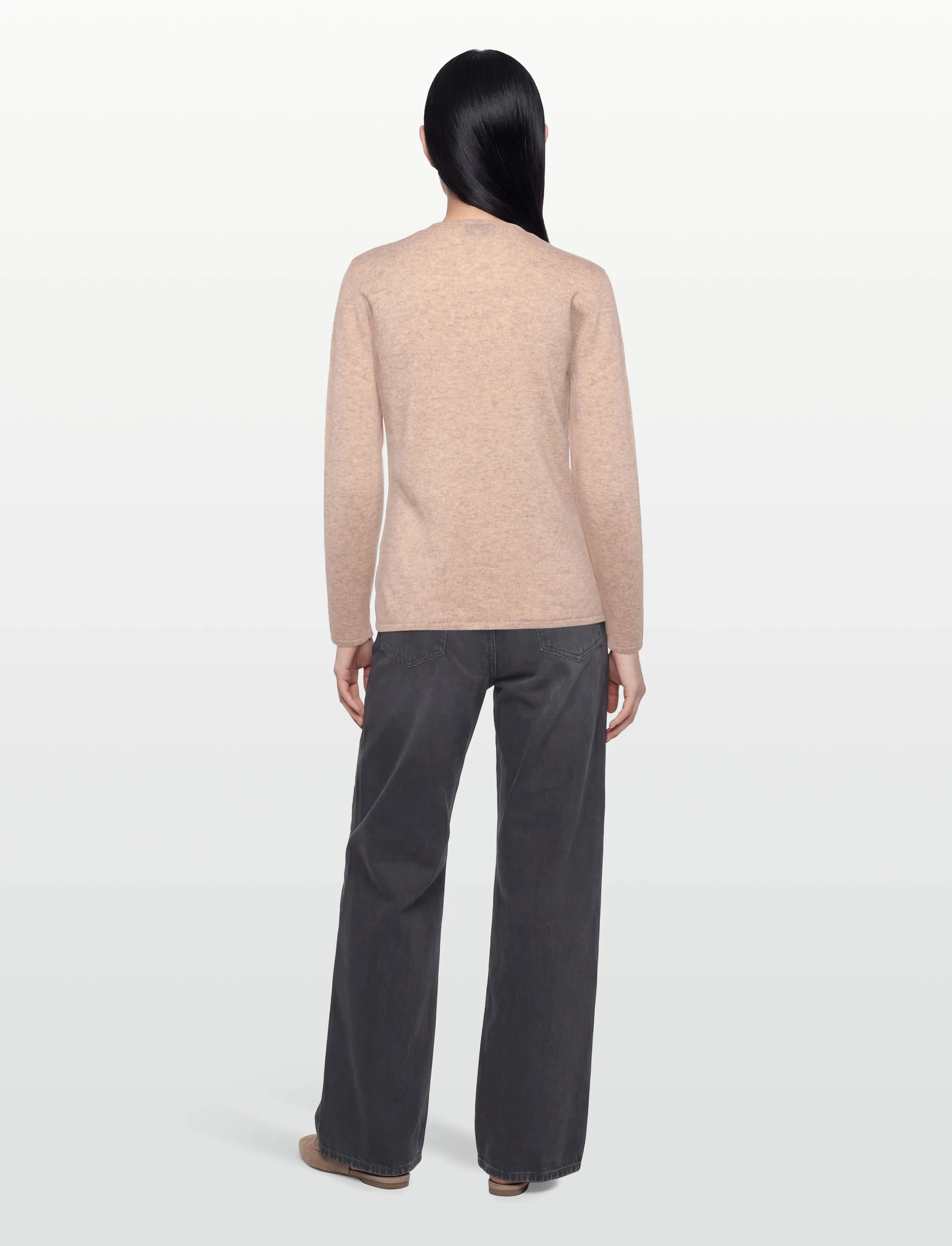 Davida Cashmere - Classic Cardigan, - kashmir - sand - 4