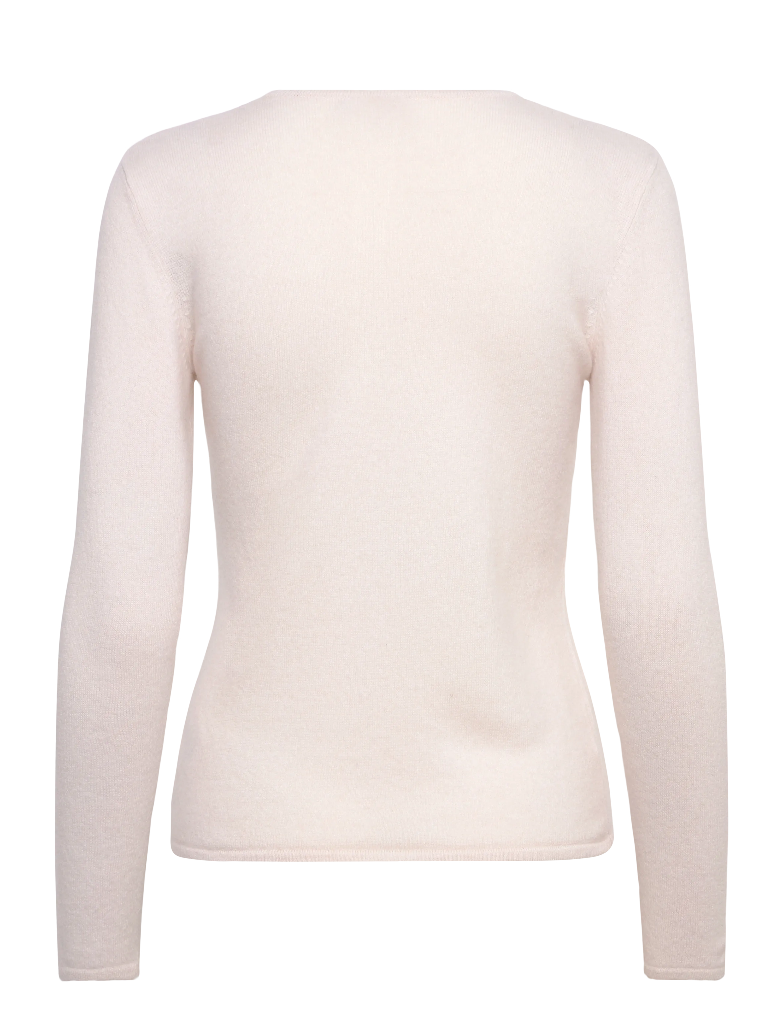 Davida Cashmere - Classic Cardigan, - kašmyras - white - 1