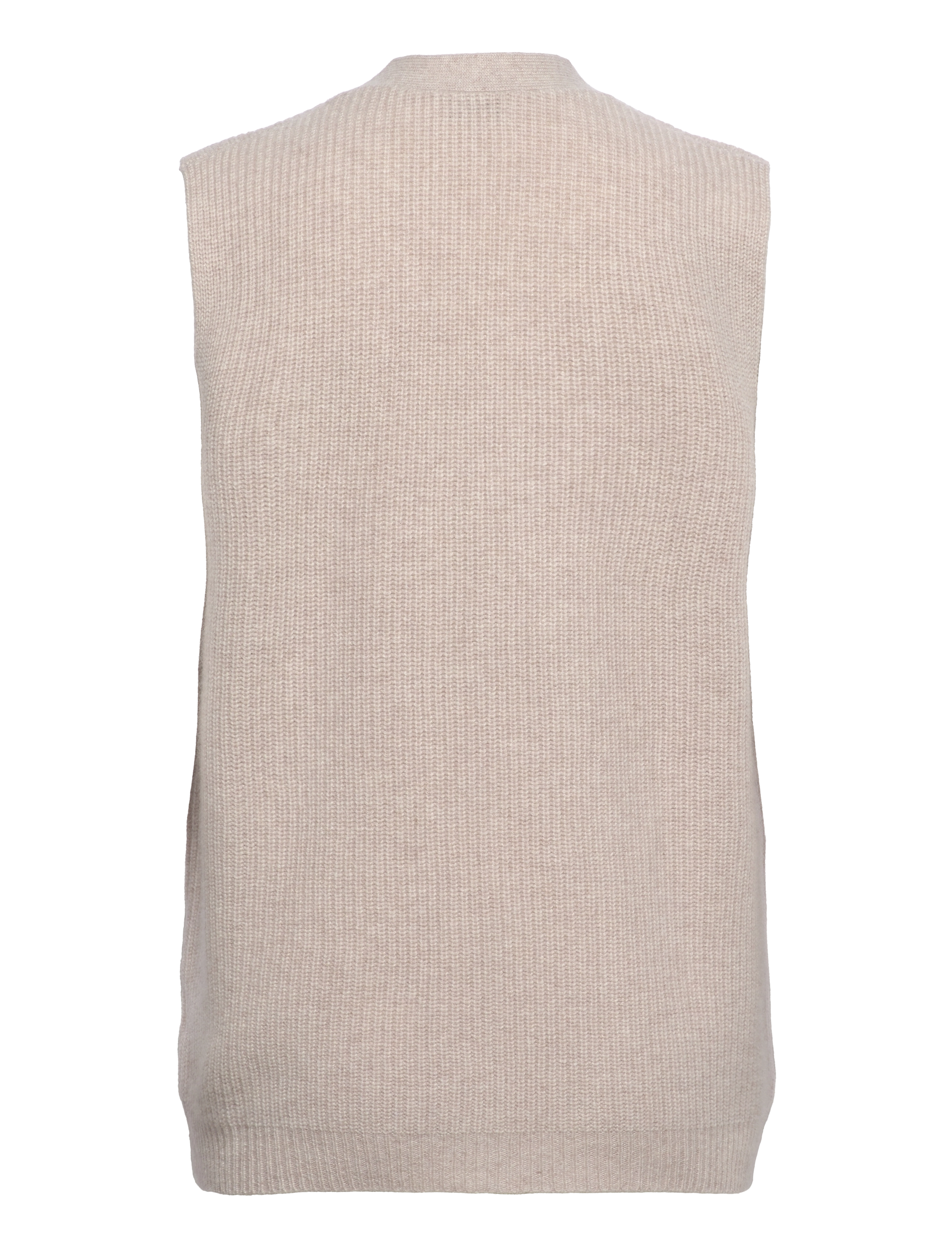 Davida Cashmere - Buttoned Vest - light beige - 1
