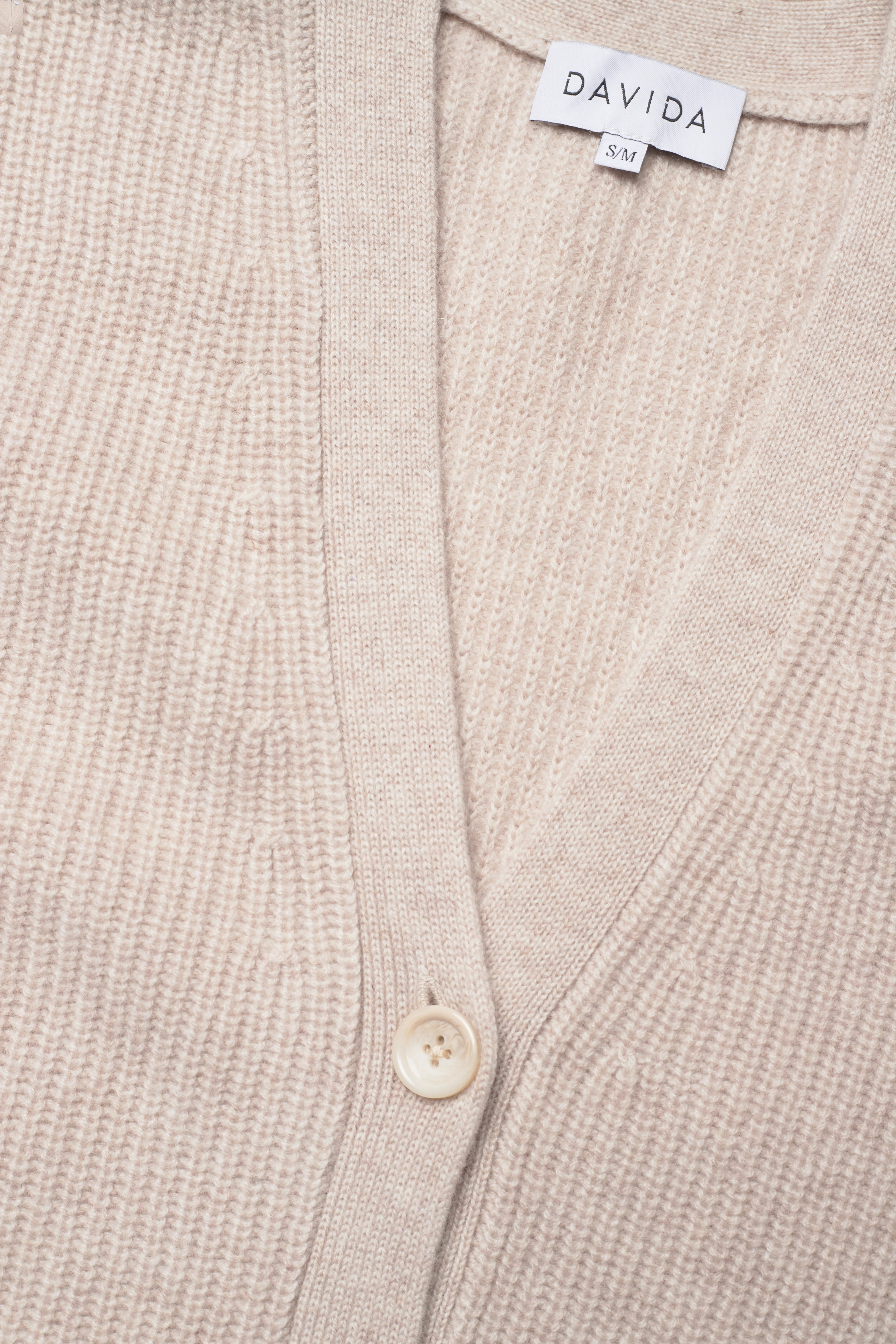 Davida Cashmere - Buttoned Vest - light beige - 2