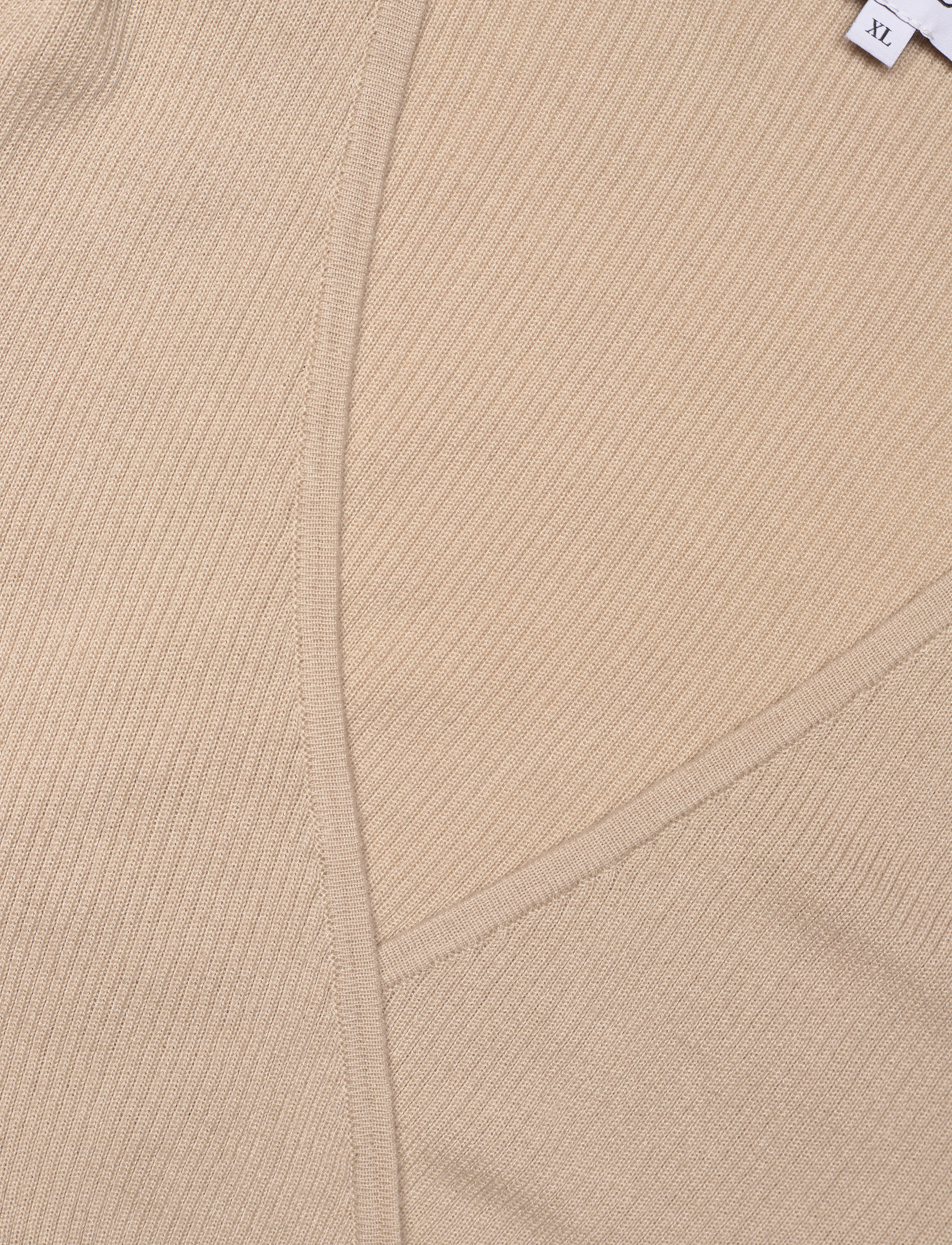 Davida Cashmere - Fine Knit Wrap Top - sand stone - 2