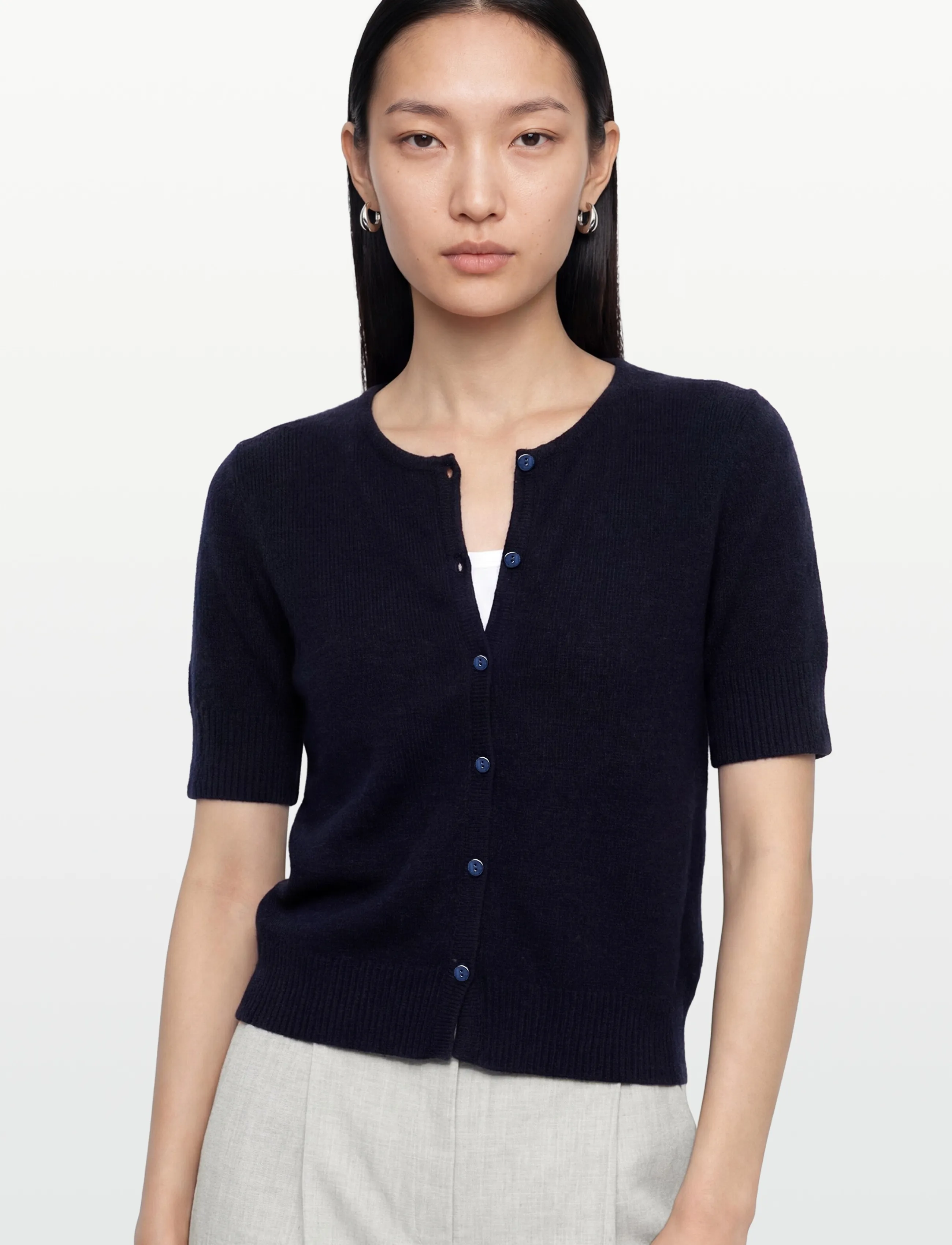 Short Sleeve Boxy Cardigan 2