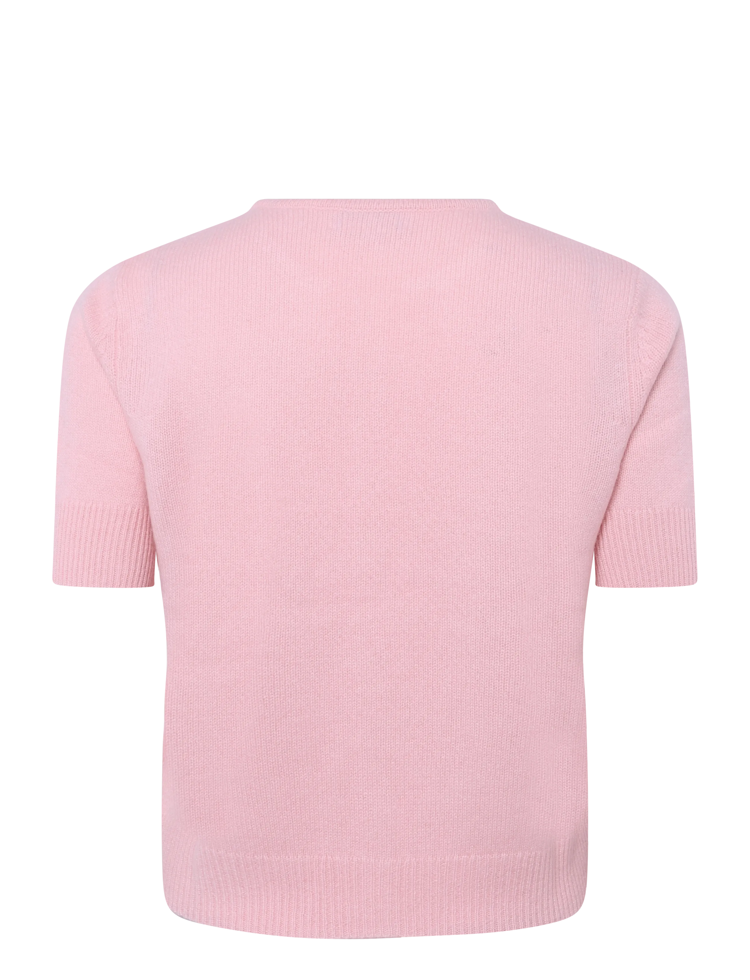 Davida Cashmere - short sleeve boxy cardigan - kaschmir - pink - 1