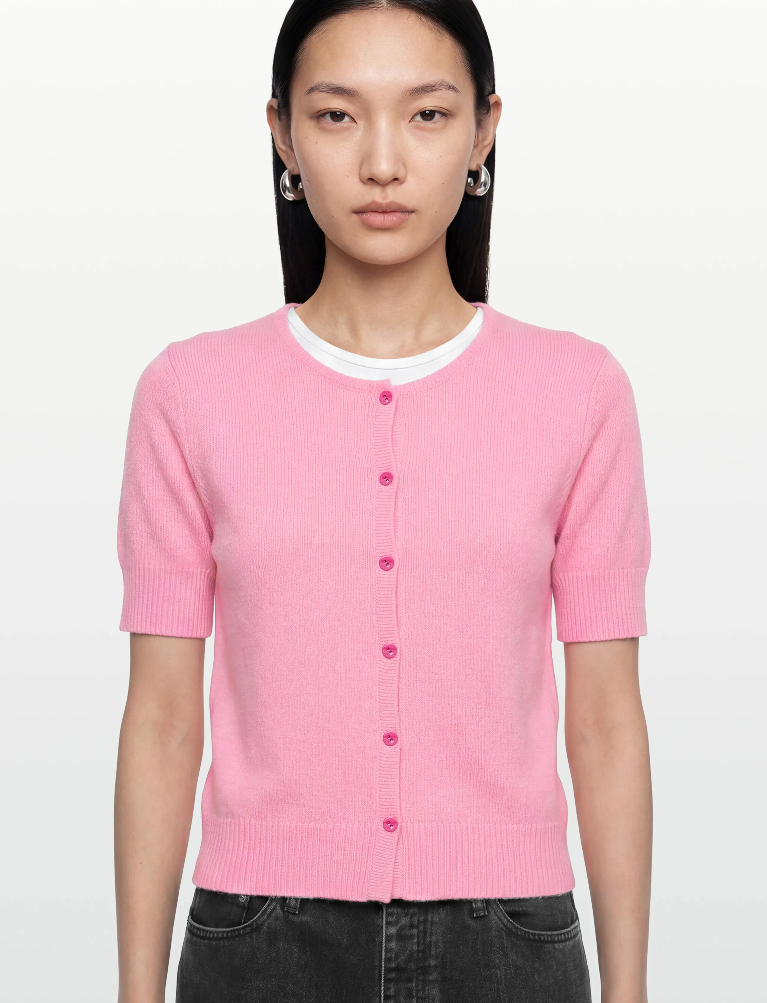Short Sleeve Boxy Cardigan 2