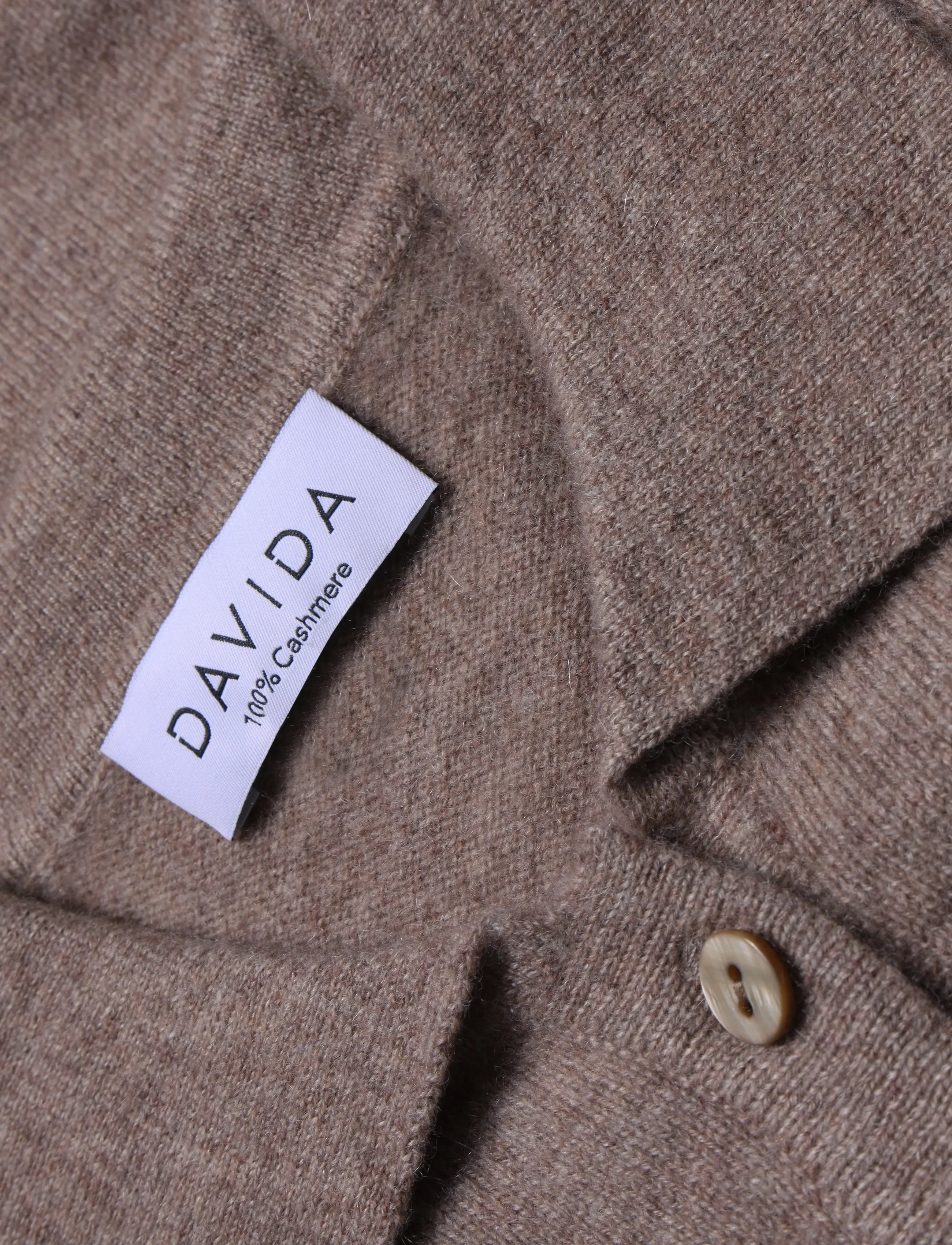 Davida Cashmere - classic collar cardigan - cardigans - mink - 2