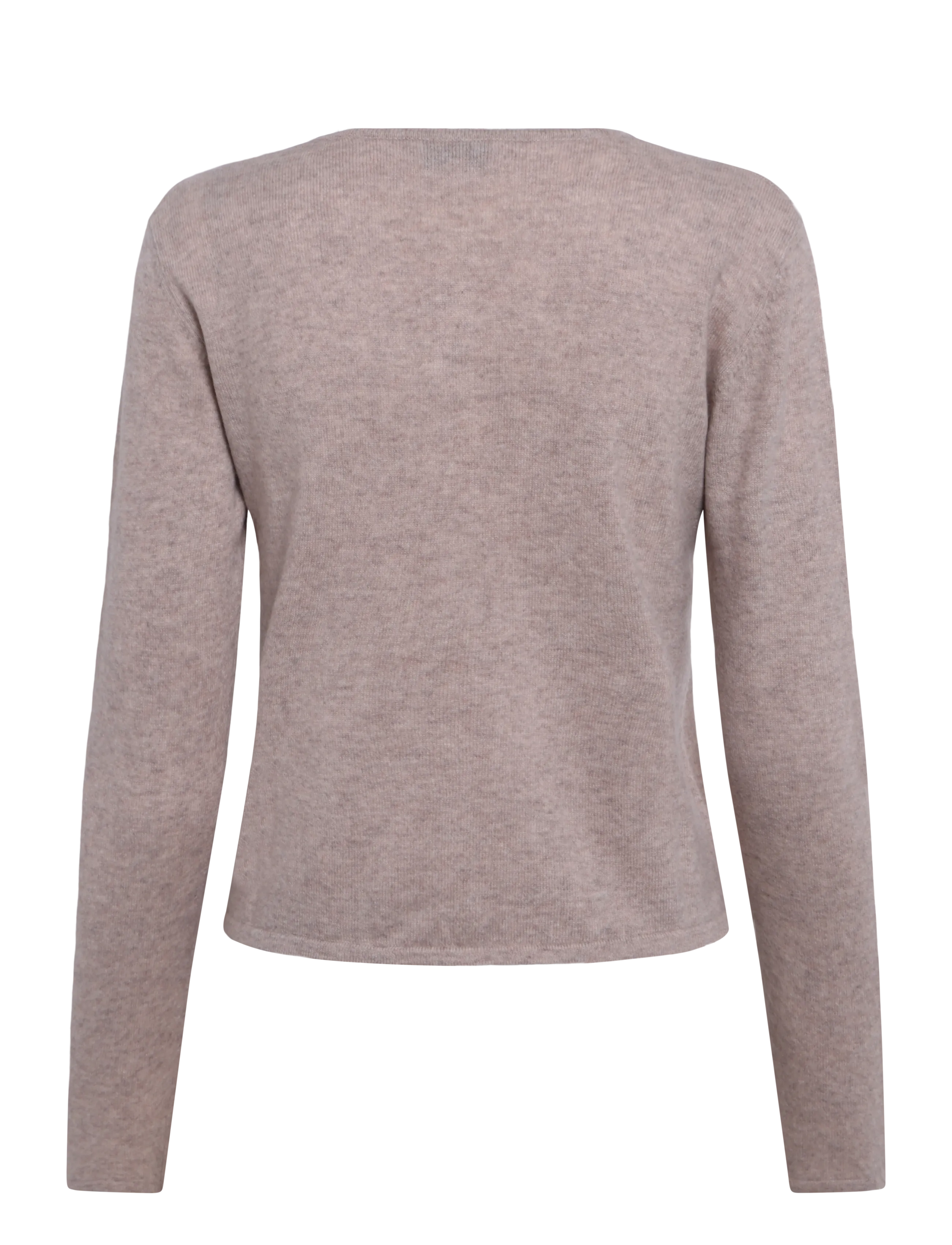 Davida Cashmere - classic cardigan pearl buttons - cardigans - sand - 1