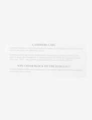 Davida Cashmere - Rib A-line Skirt - strikkede nederdele - light beige - 4