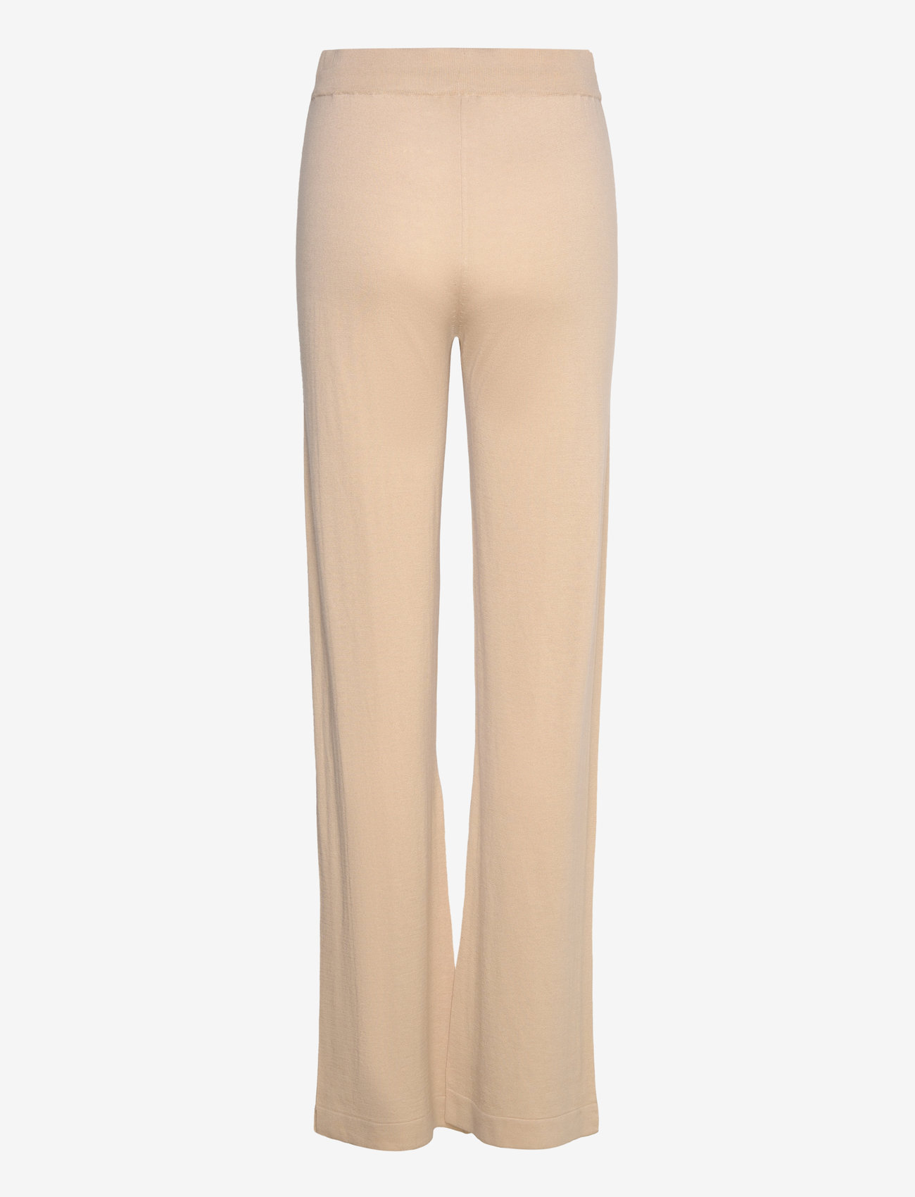 Davida Cashmere - Fine Knit Flared Pants - sand stone - 1