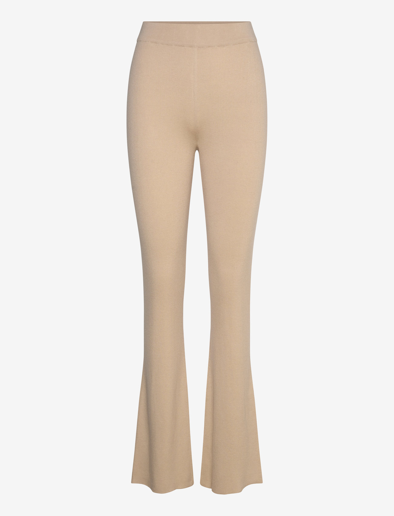 Davida Cashmere - Fine Knit Rib Pants - sand stone - 0