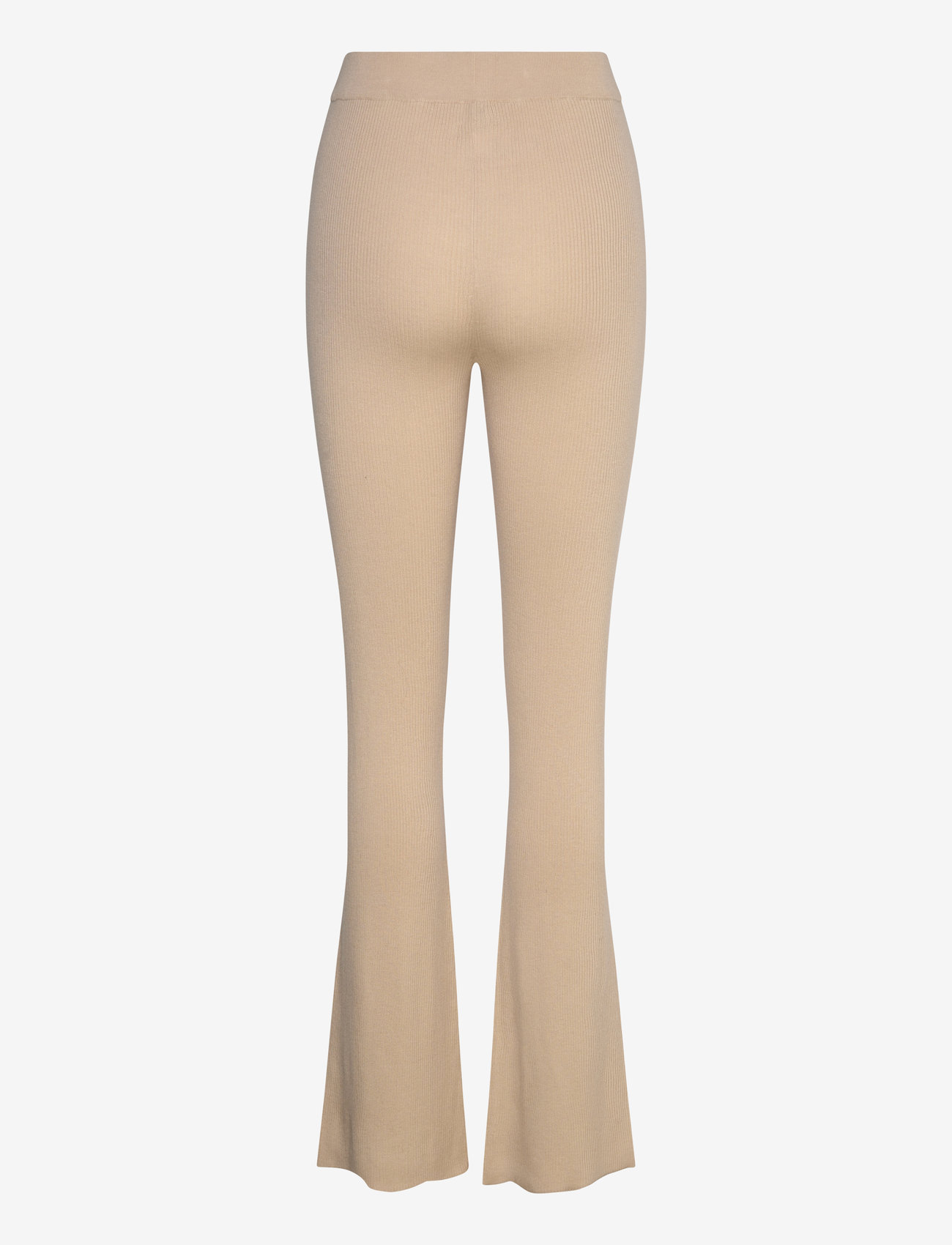 Davida Cashmere - Fine Knit Rib Pants - sand stone - 1