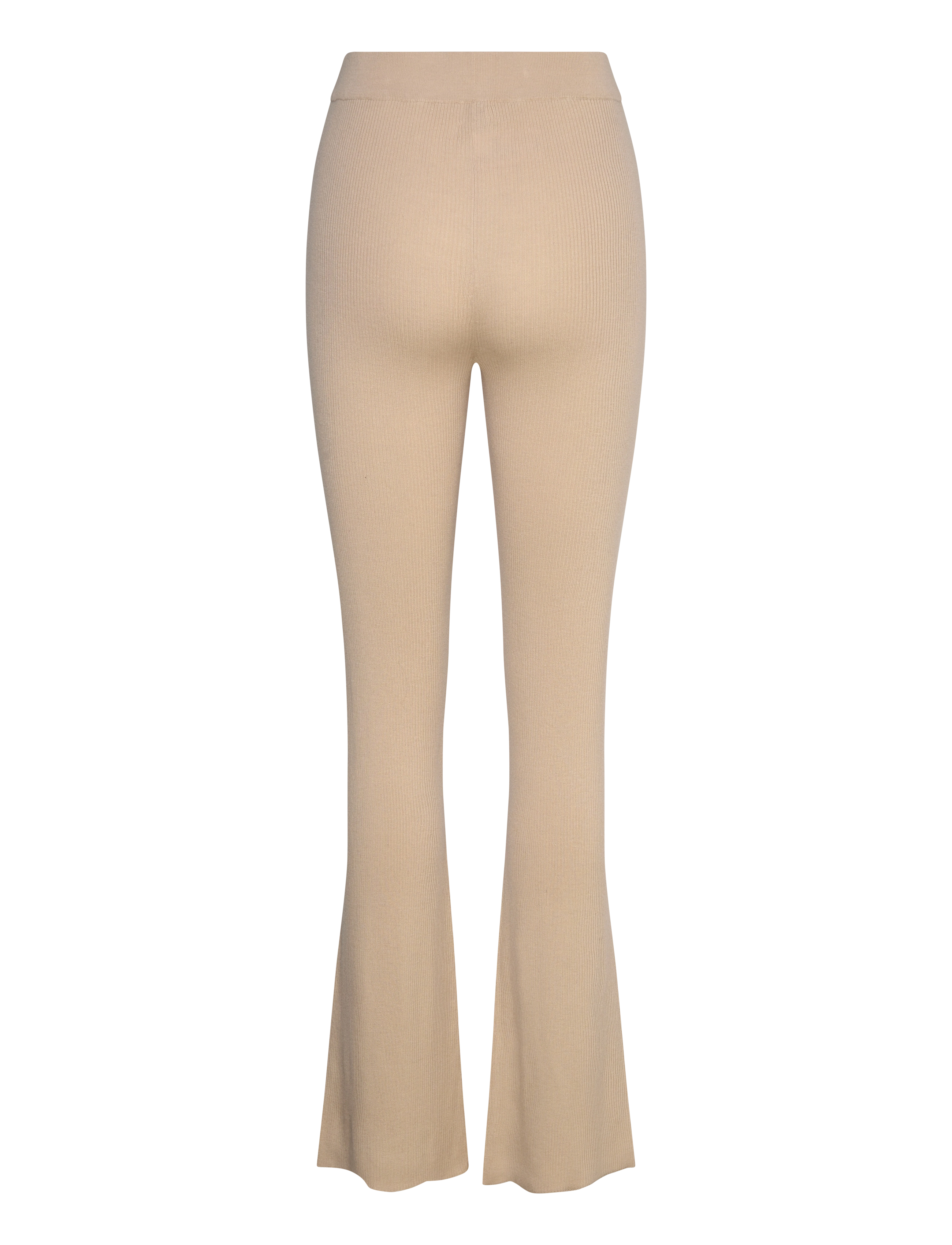 Davida Cashmere - Fine Knit Rib Pants - sand stone - 1