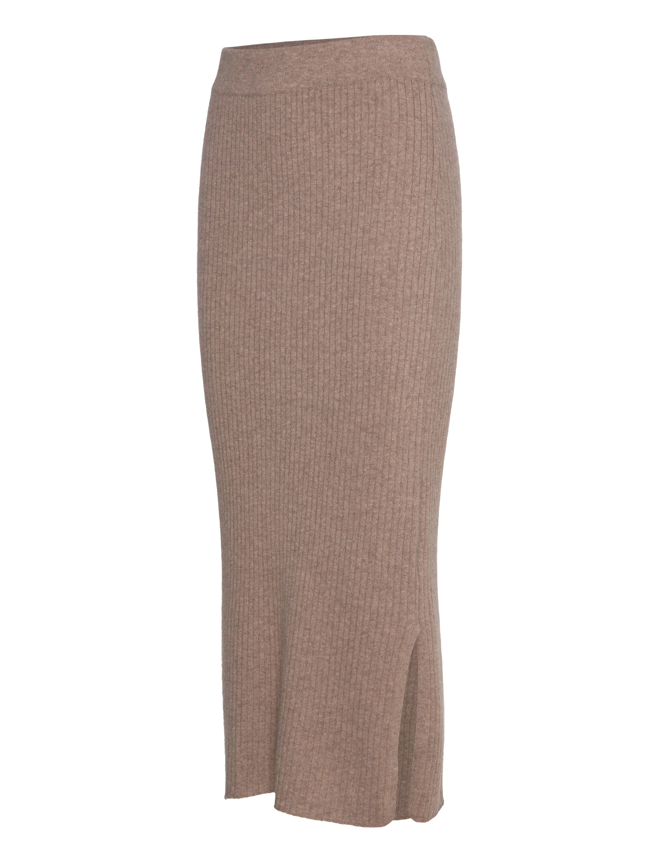 Davida Cashmere - Rib Skirt - mink - 1