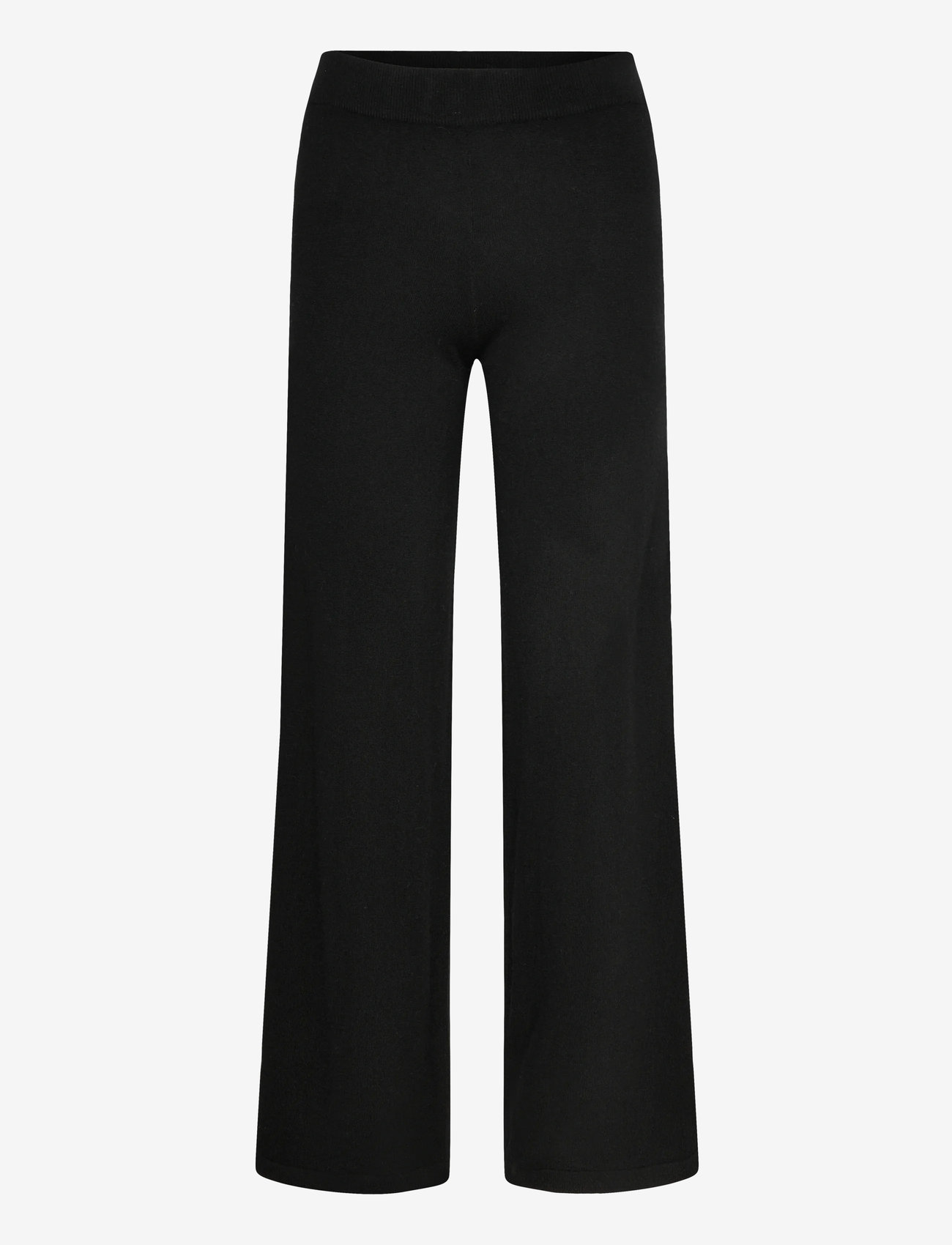 Davida Cashmere - Wide Pants - hosen mit weitem bein - black - 0