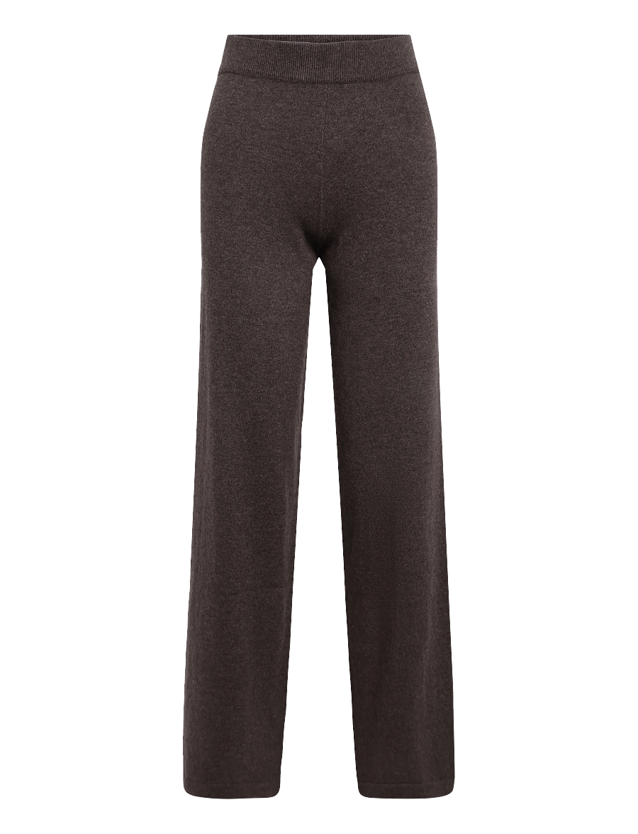 Davida Cashmere - wide pants - hosen mit weitem bein - cacao - 0