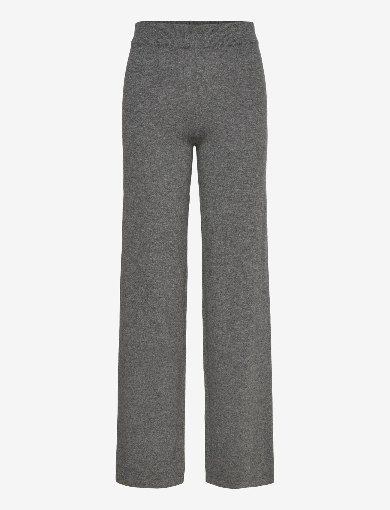 Davida Cashmere - Wide Pants - laia säärega püksid - dark grey - 0
