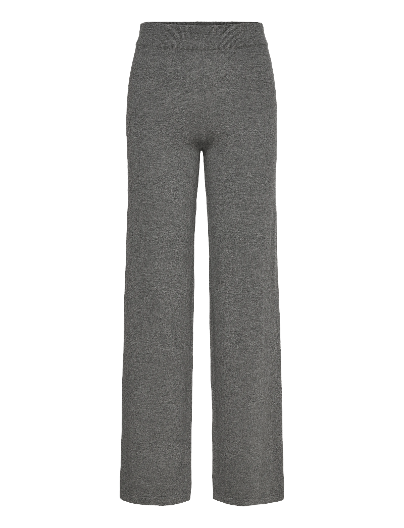 Davida Cashmere - Wide Pants - laia säärega püksid - dark grey - 0