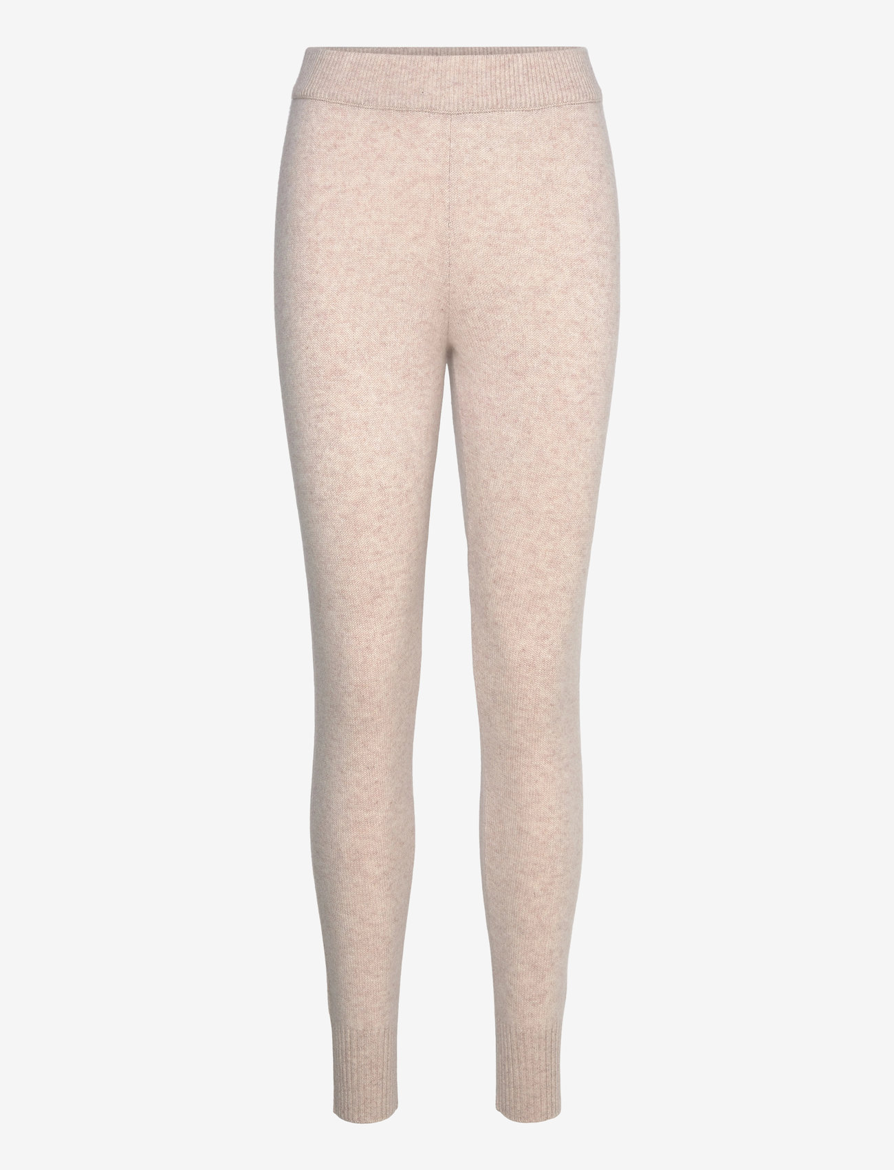 Davida Cashmere - Leggings Ribbed Ankle - light beige - 0