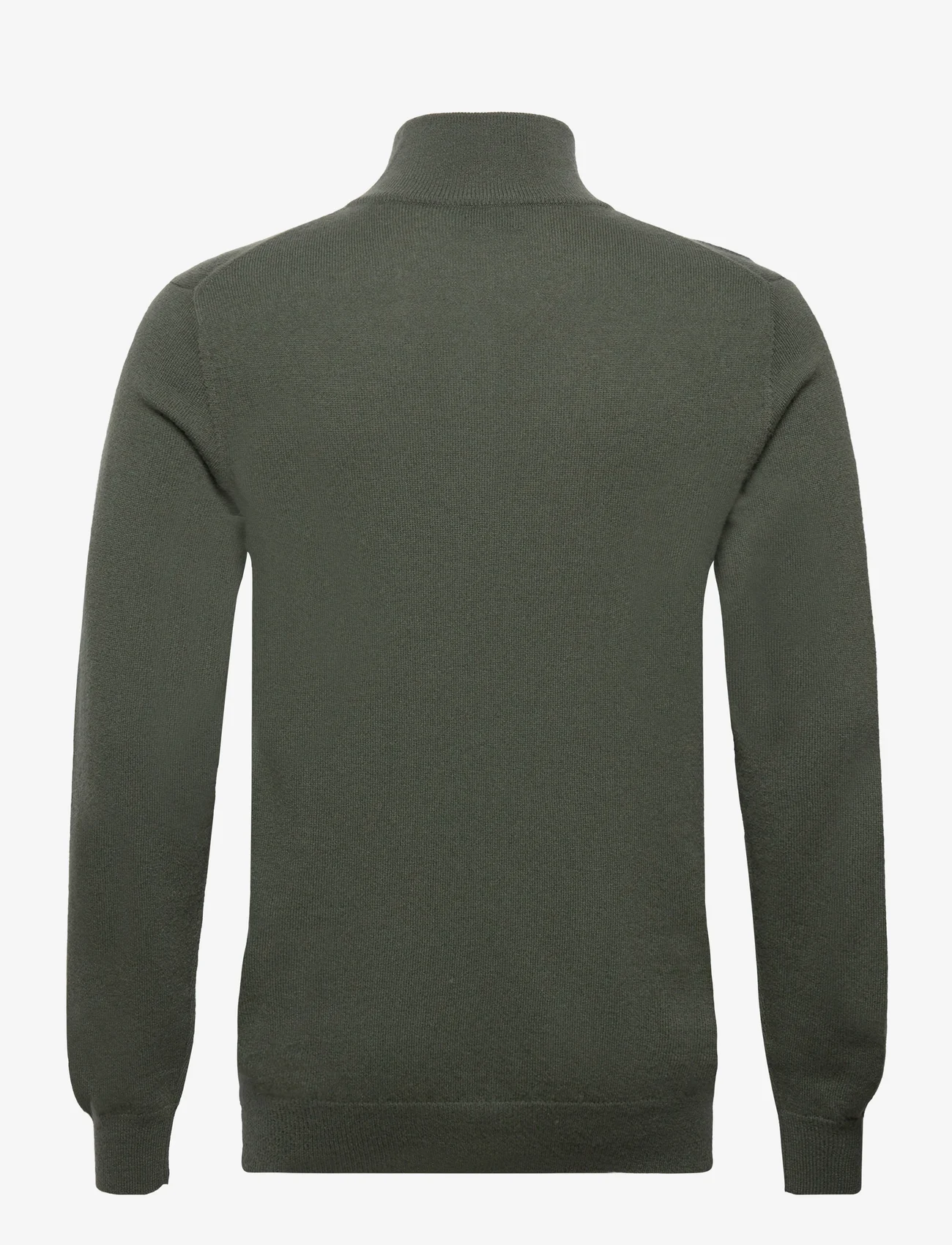 Davida Cashmere - Man Half Zip - džemperi ar daļēju rāvējslēdzēja aizdari - army green - 1