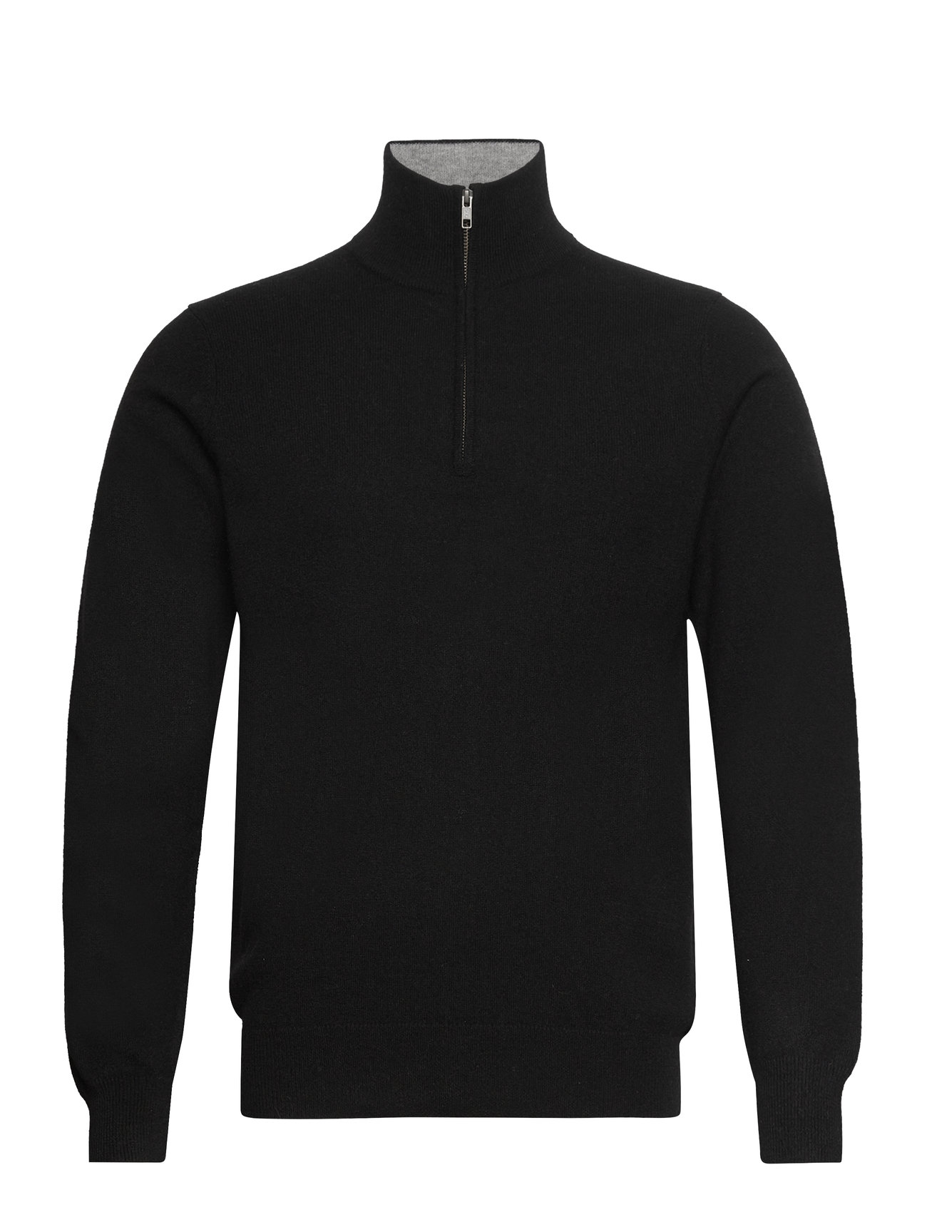 Davida Cashmere - Man Half Zip - half zip - black - 1