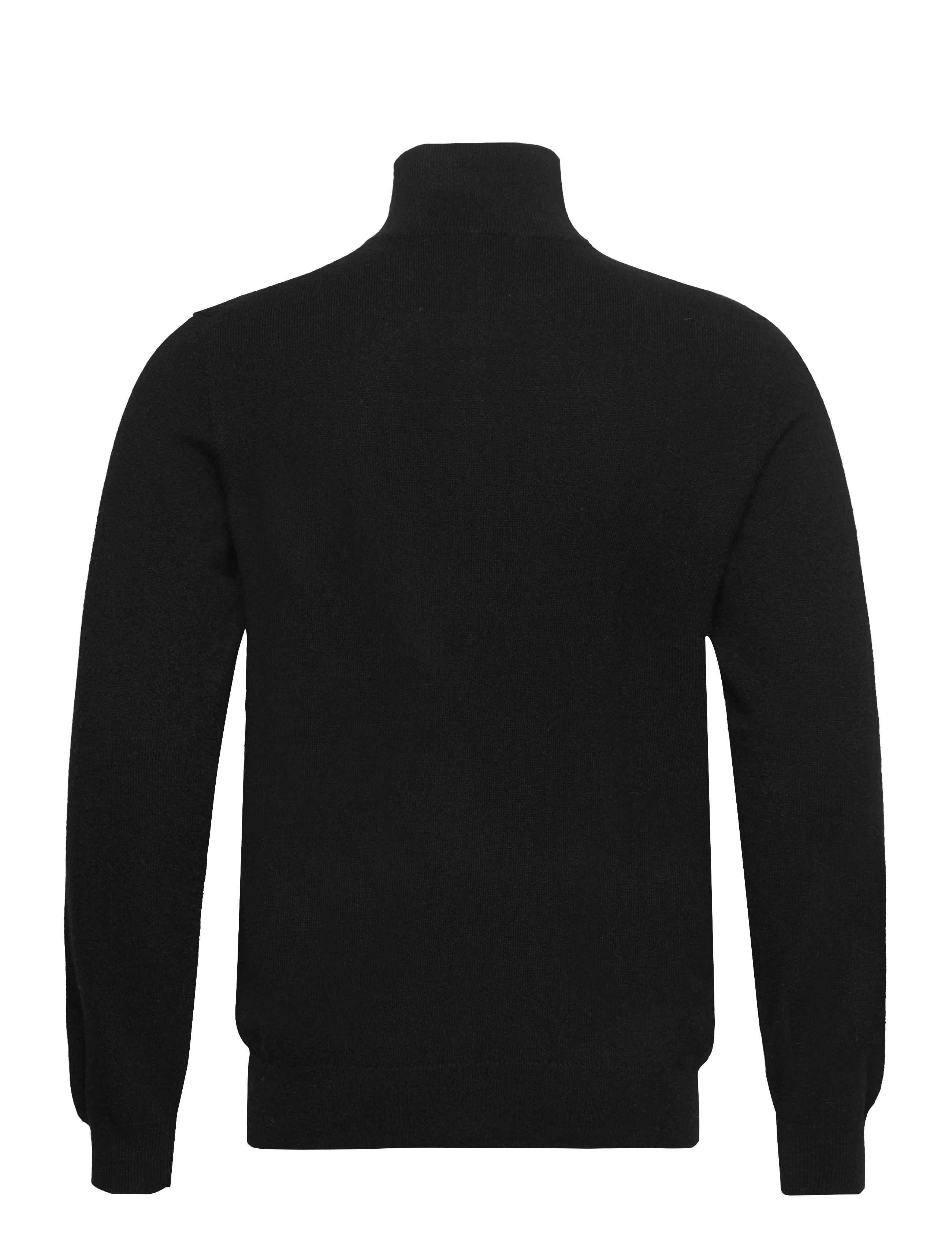 Davida Cashmere - Man Half Zip - strik - black - 2