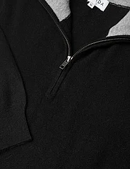 Davida Cashmere - Man Half Zip - džemperiai su trumpu užtrauktuku - black - 3