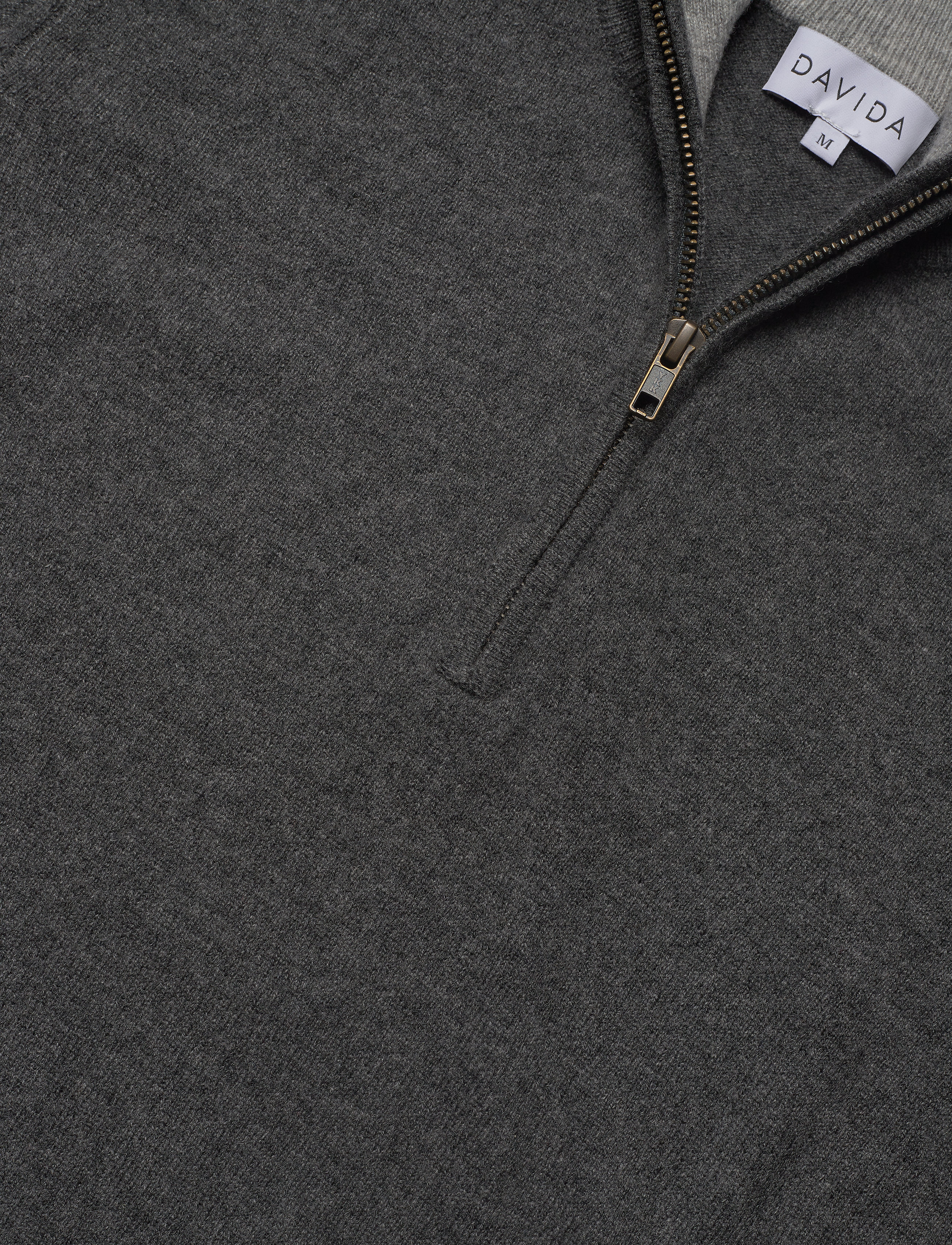 Davida Cashmere - Man Half Zip - half zip-tröjor - dark grey - 2
