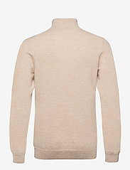 Davida Cashmere - Man Half Zip - džemperiai su trumpu užtrauktuku - light beige - 1