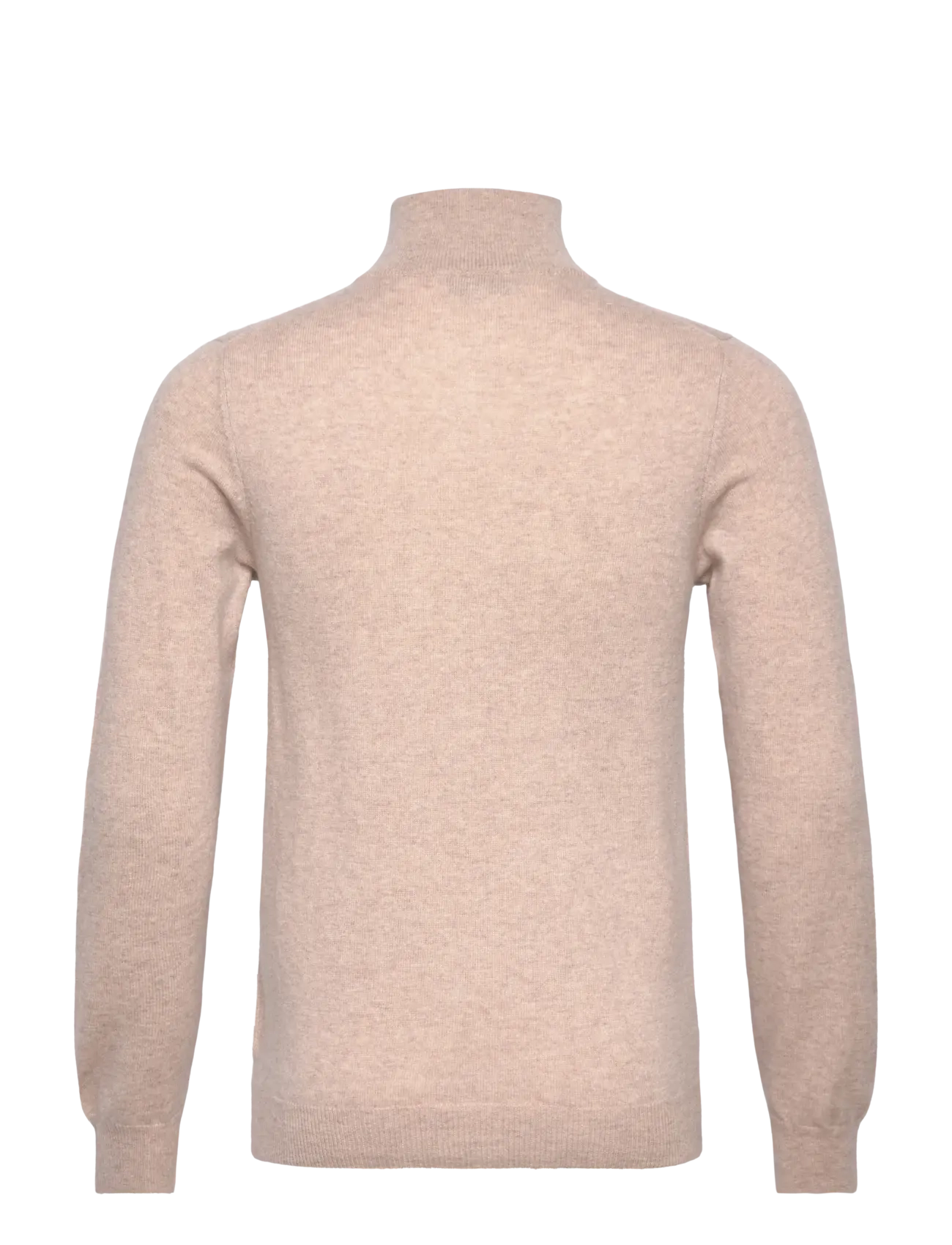 Davida Cashmere - Man Half Zip - strik - sand - 2