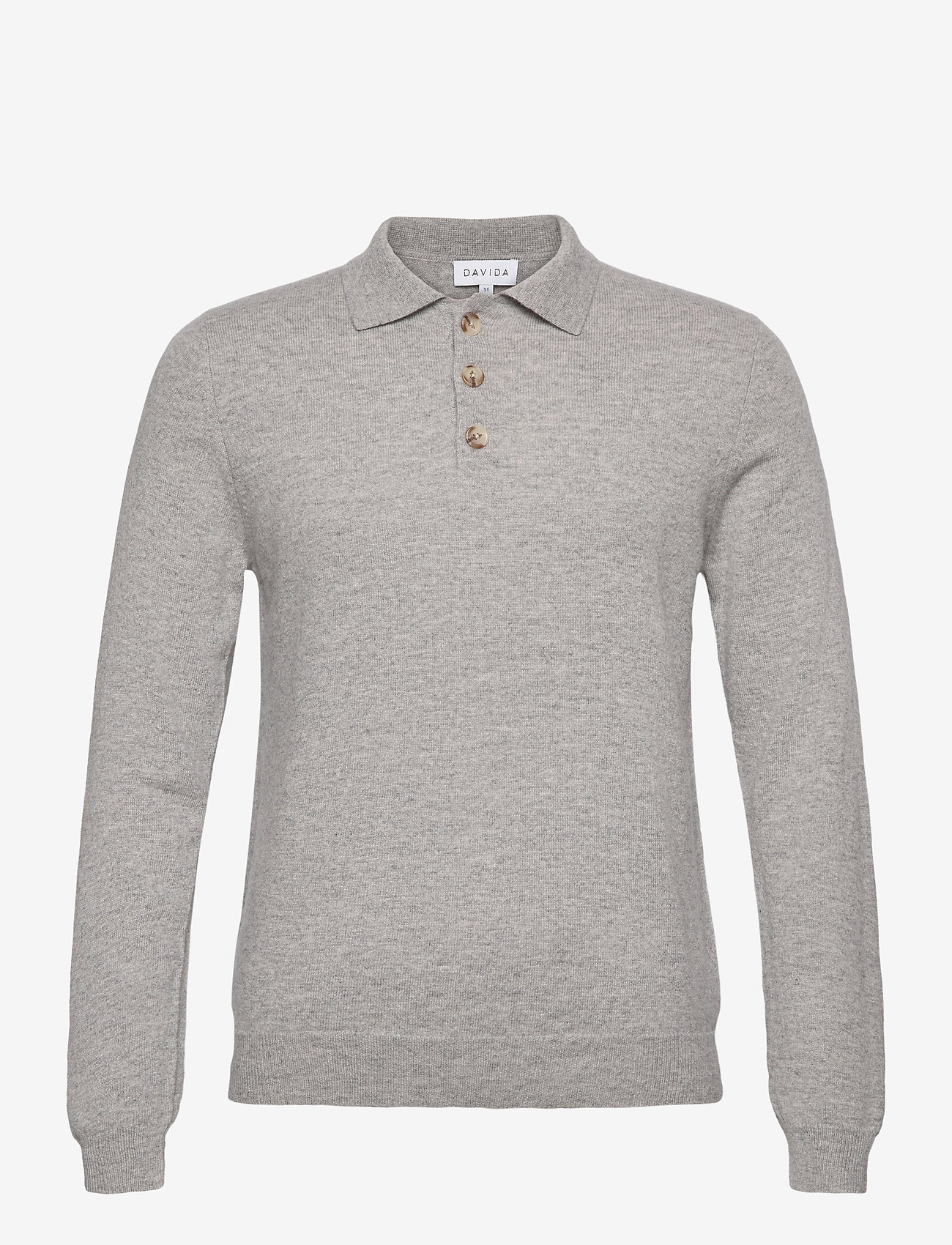Davida Cashmere - Man Collar - polostrik - light grey - 1